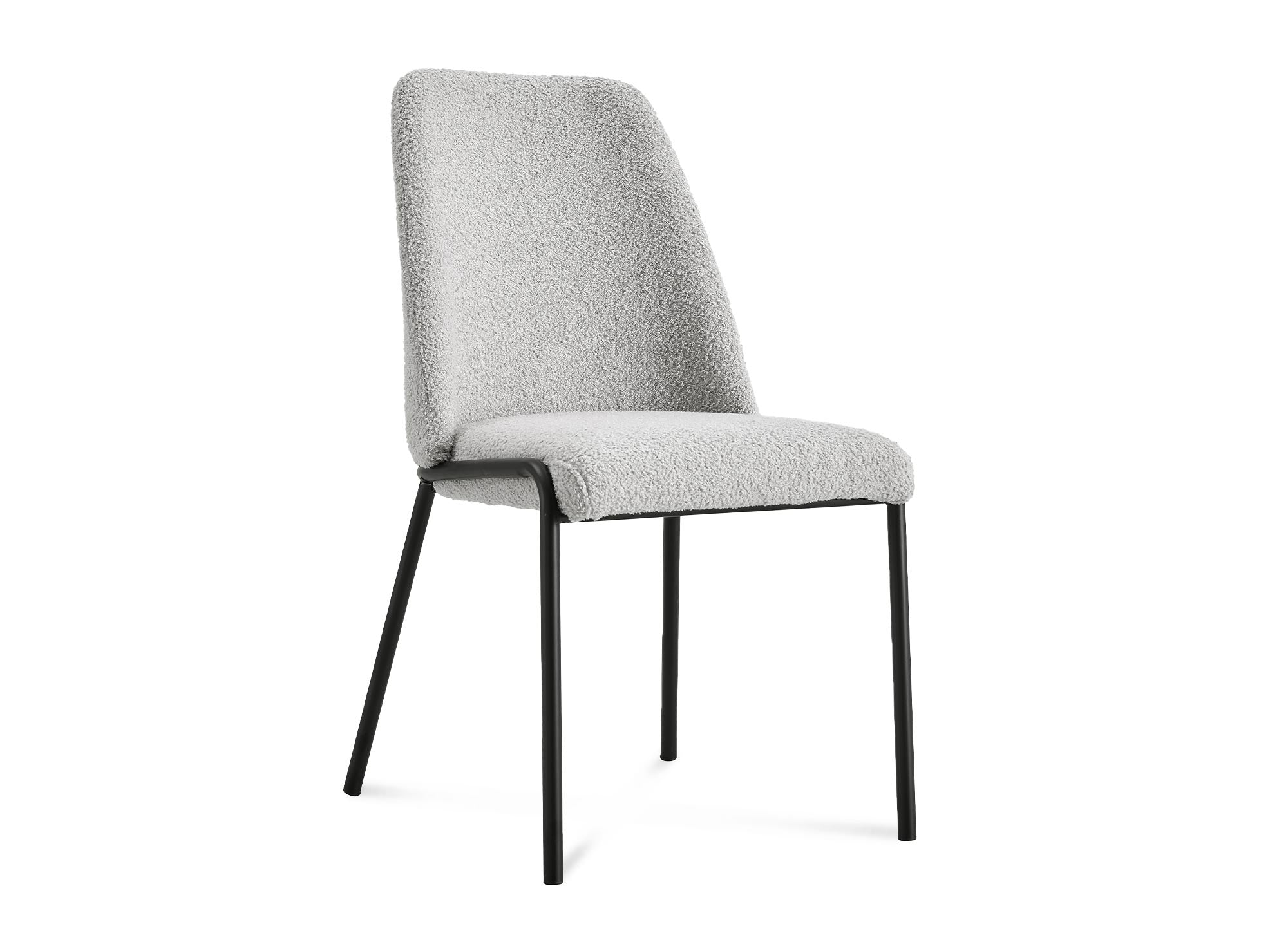 Juego de 2 sillas grises con efecto piel de oveja ABRIL