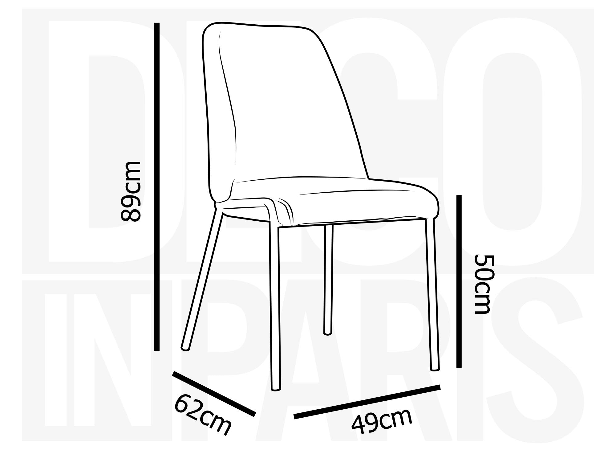 Juego de 2 sillas grises con efecto piel de oveja ABRIL
