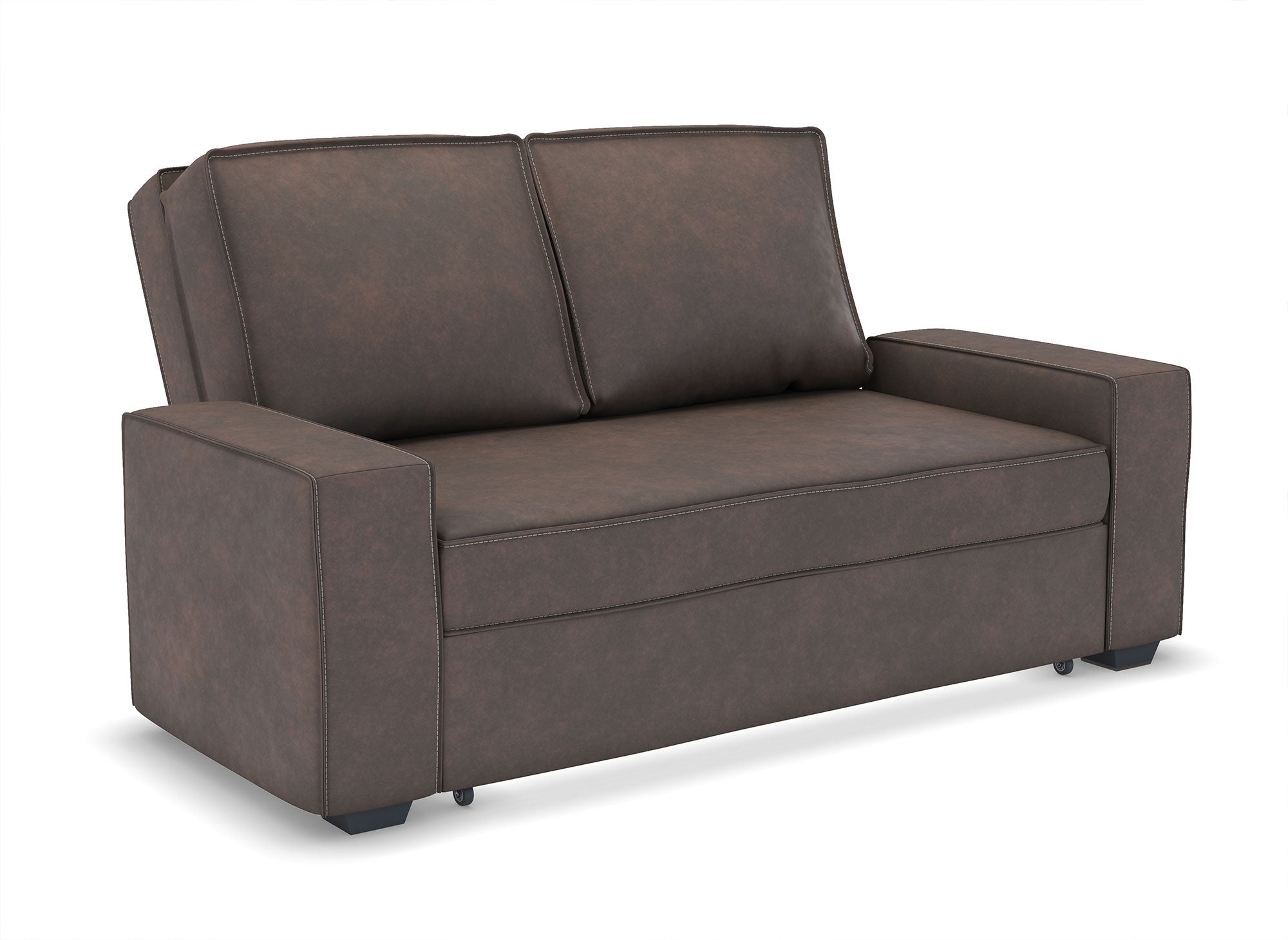 Sofá cama JAMES de 3 plazas en color marrón