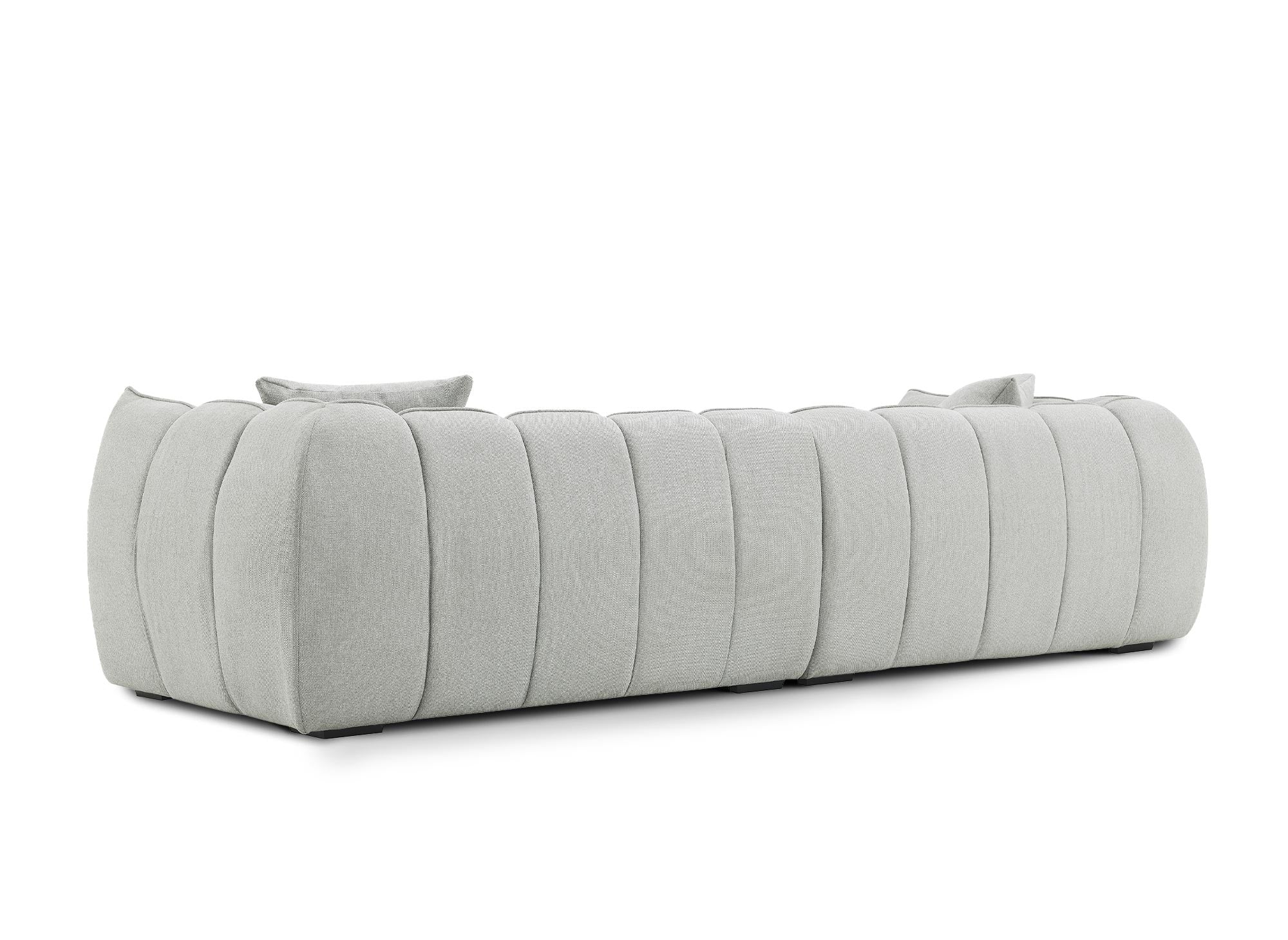 Sofá ALISSA de 4 plazas en tela gris