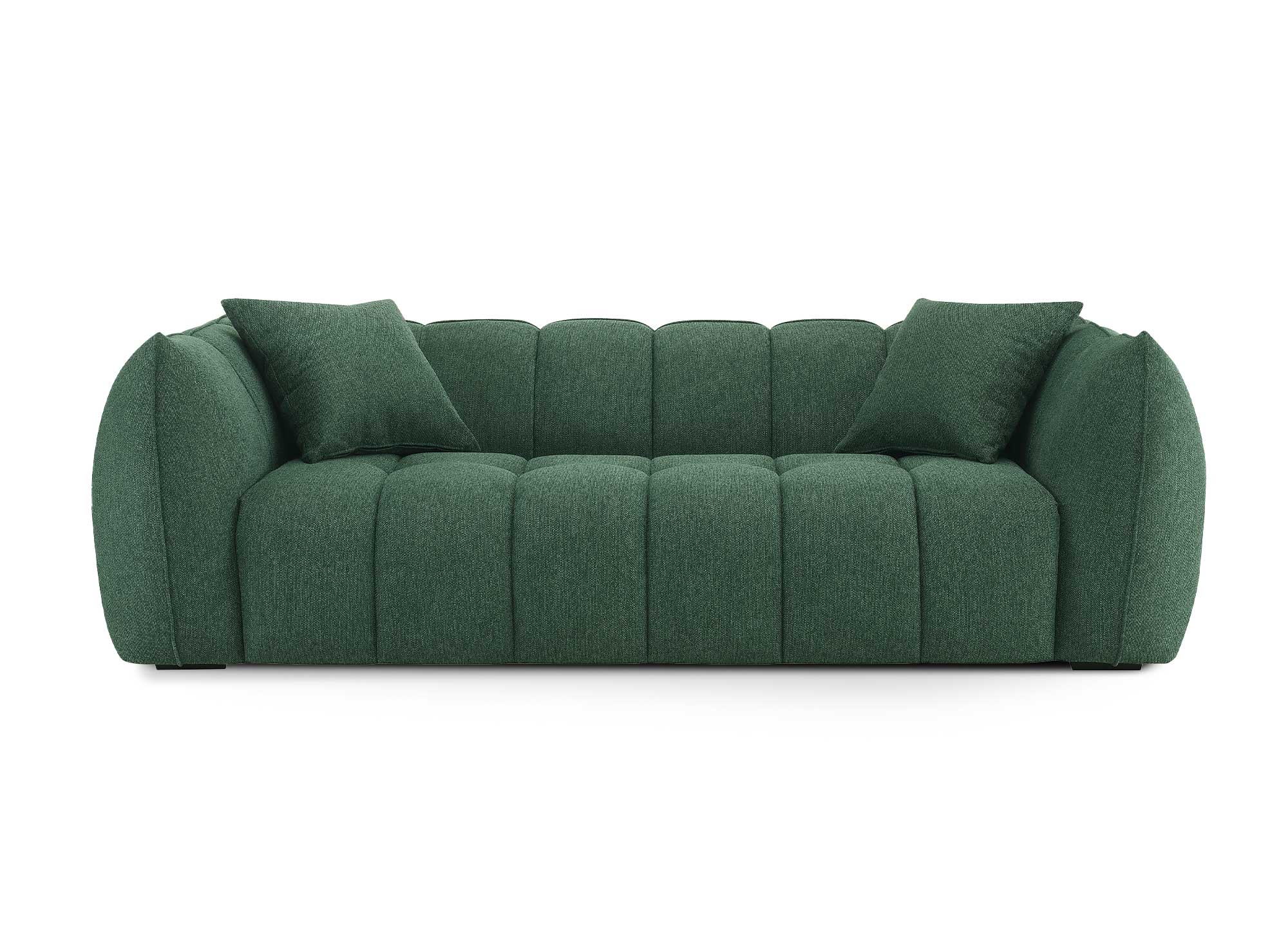 Sofá de 3 plazas ALISSA en tela verde