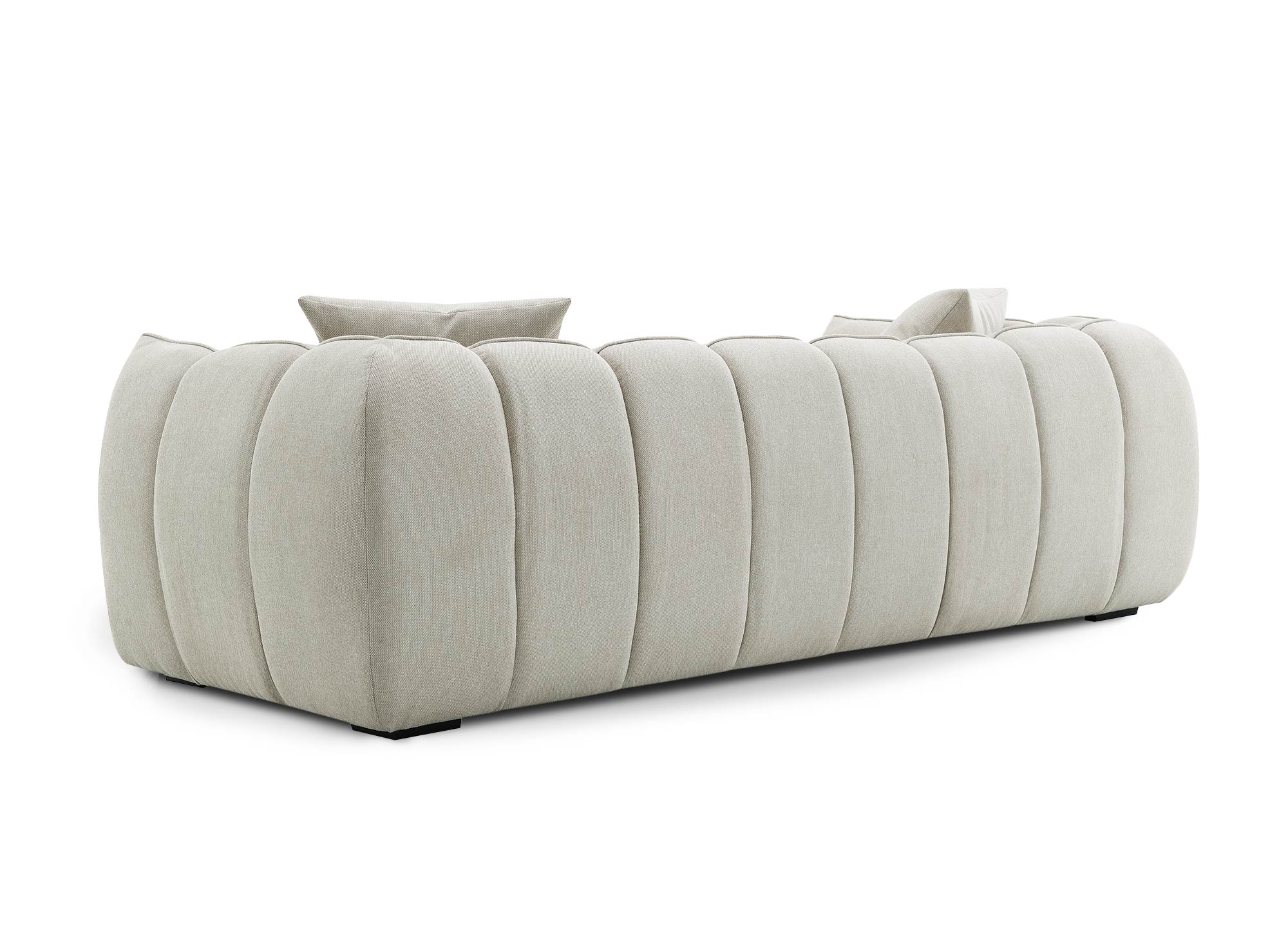 Sofá de 3 plazas ALISSA en tela beige