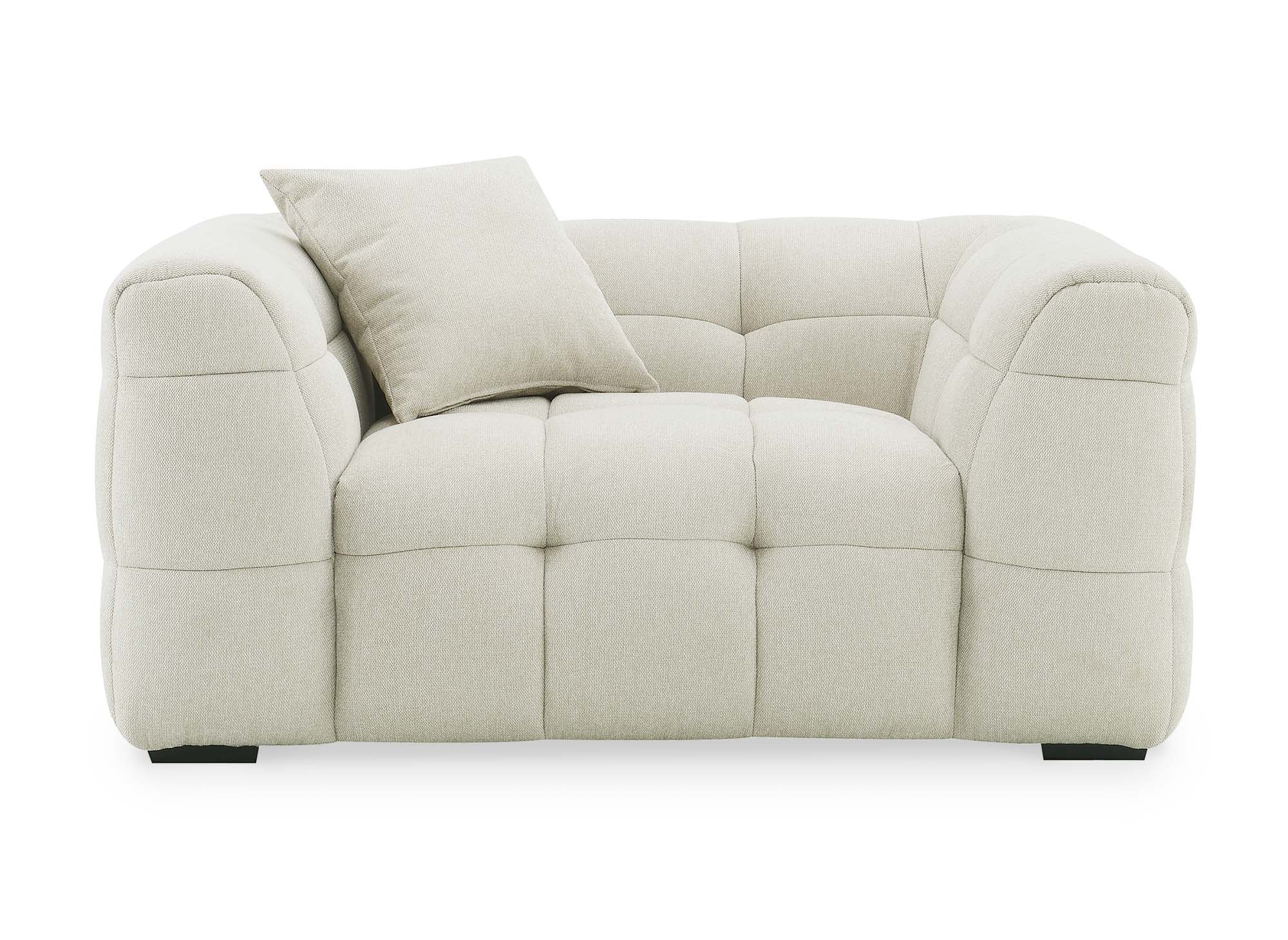 Sillón BELLA de tela beige