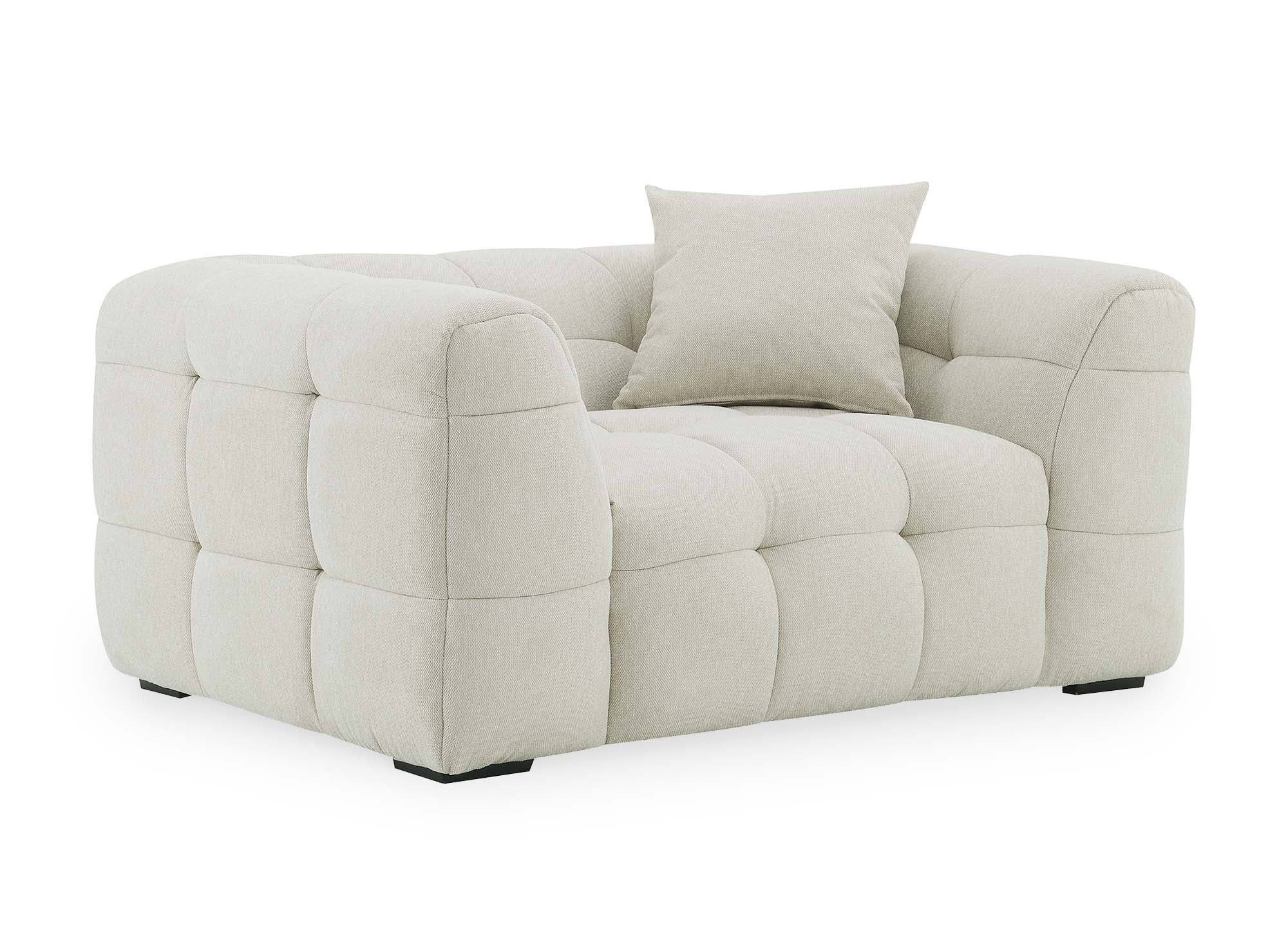 Sillón BELLA de tela beige