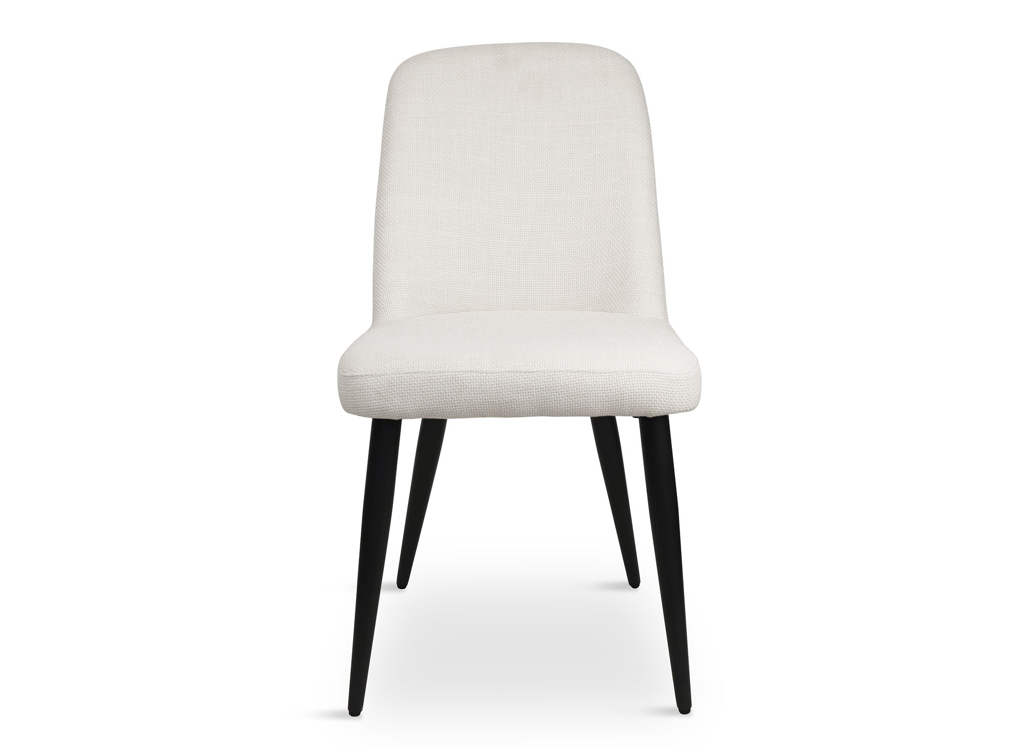 Juego de 2 sillas de comedor KINSEY tapizadas en lino color beige