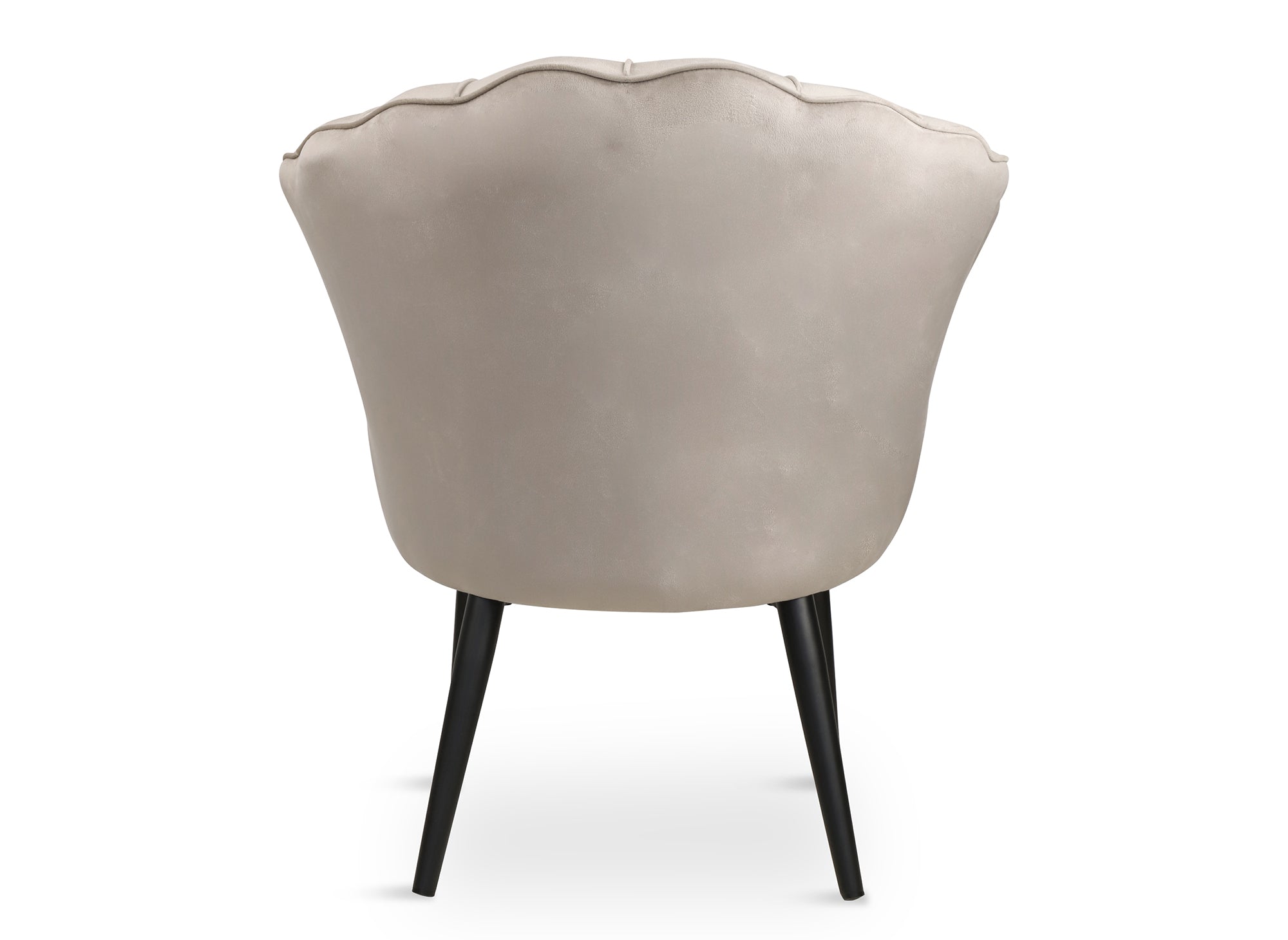 Sillón de diseño ROKIA en terciopelo beige