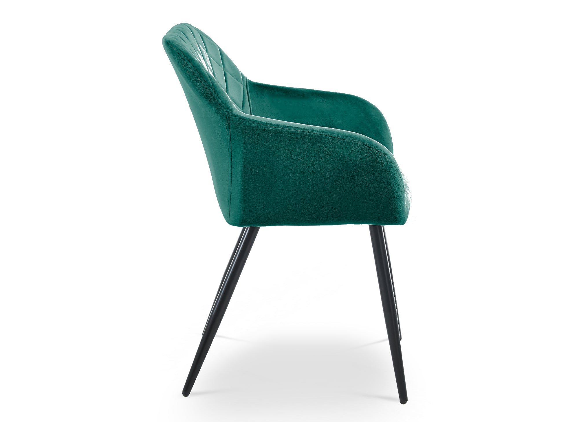 Conjunto de 2 sillones KANA de terciopelo verde