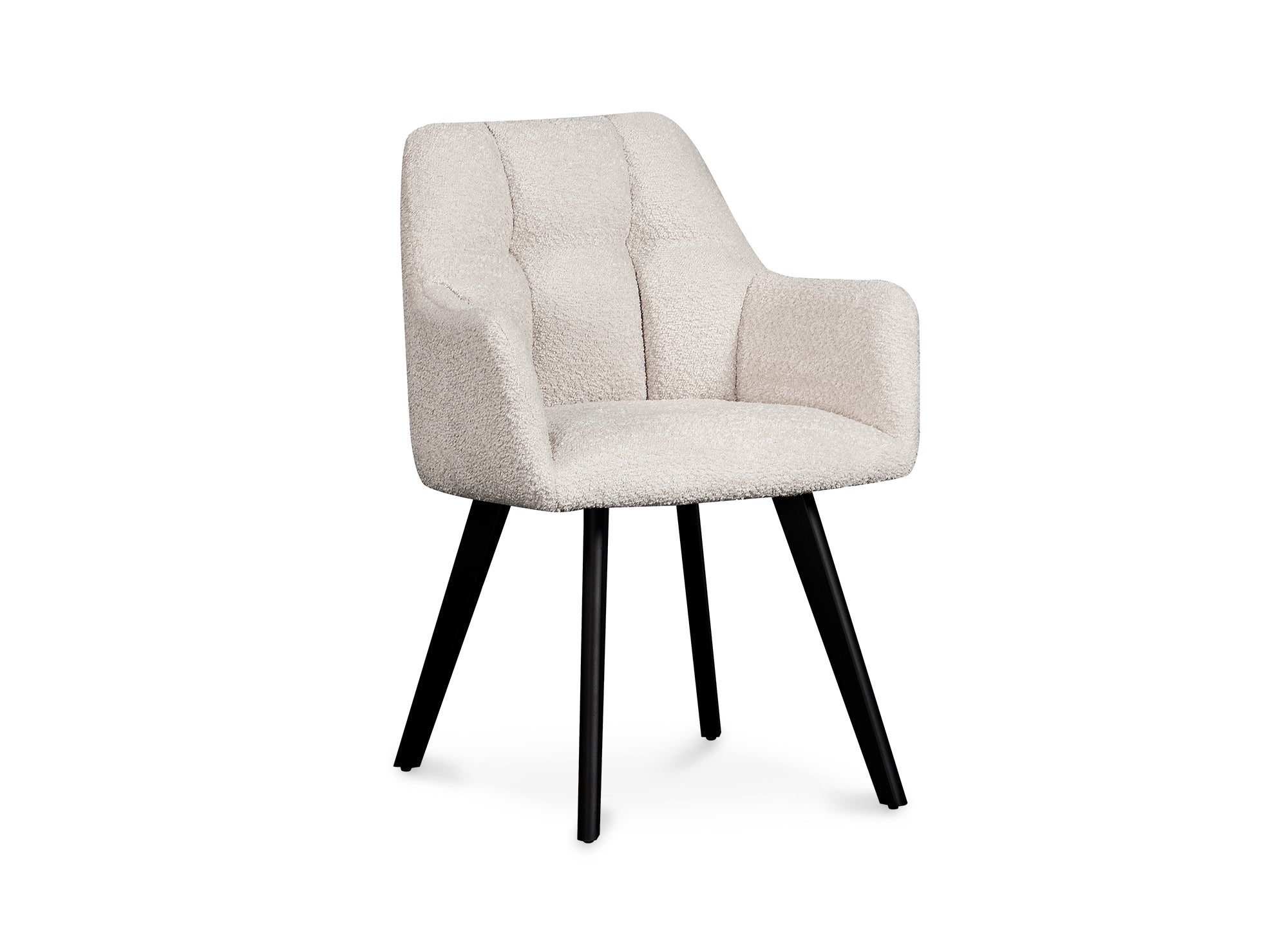 Juego de 2 sillas con reposabrazos efecto piel de oveja beige ESPERA