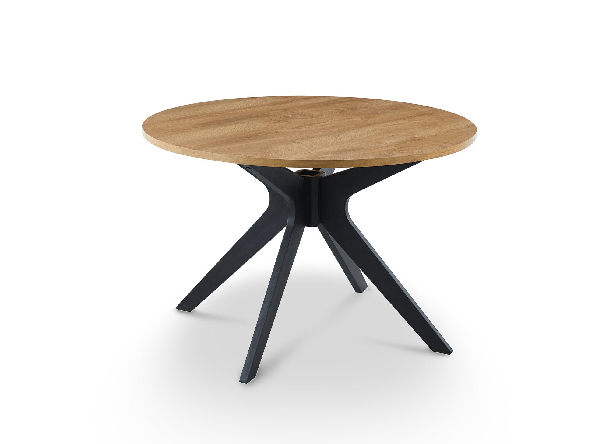 Mesa de comedor redonda de diseño NOVEA en color roble