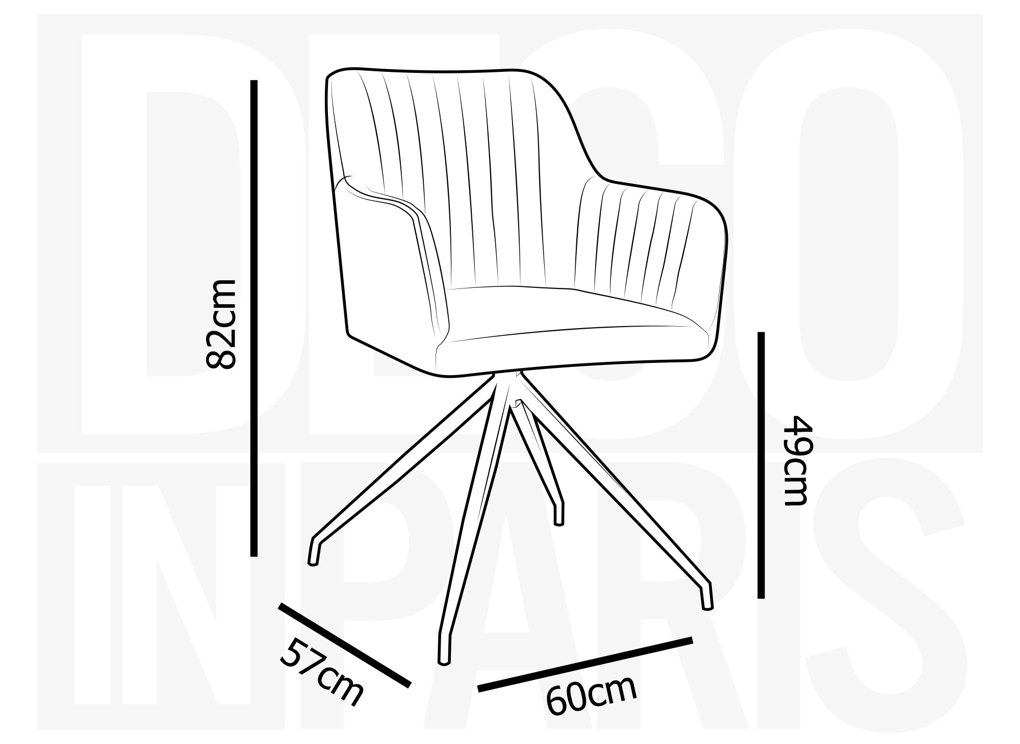 Juego de 2 sillas RATUS de terciopelo beige con patas de metal negro