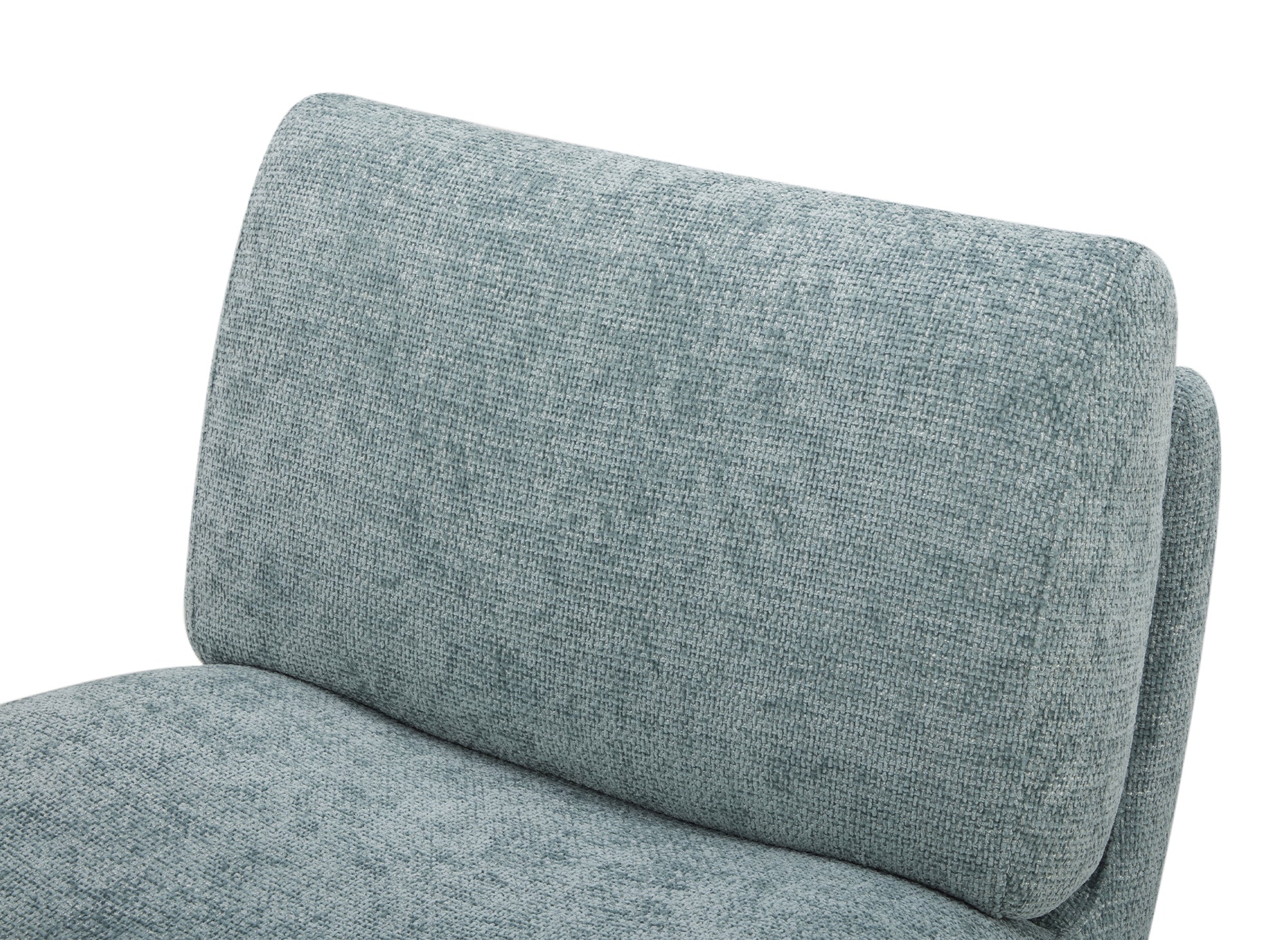 Sillón giratorio TANGO en terciopelo verde espuma de mar jaspeado