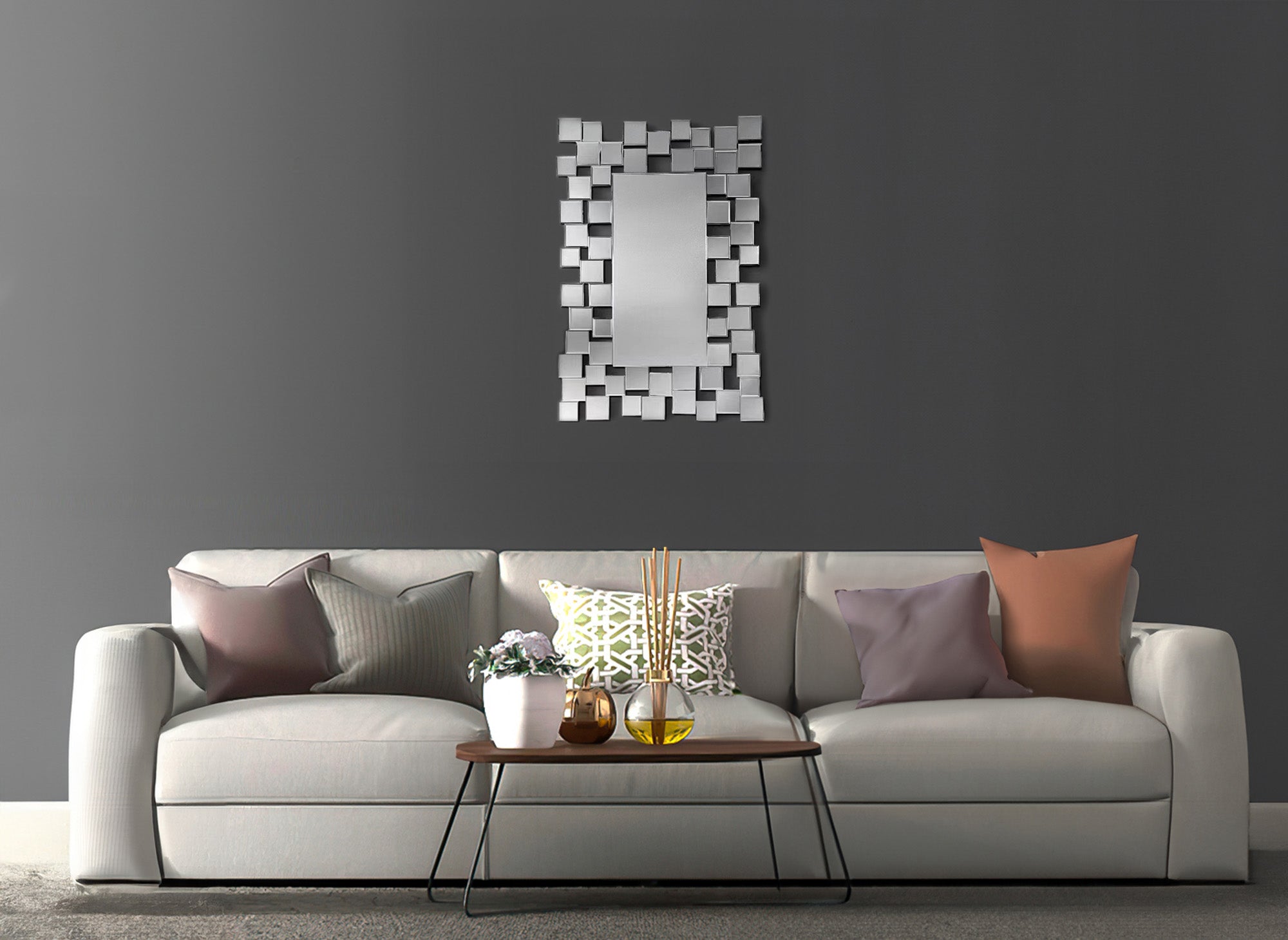 Espejo de pared rectangular RANNA