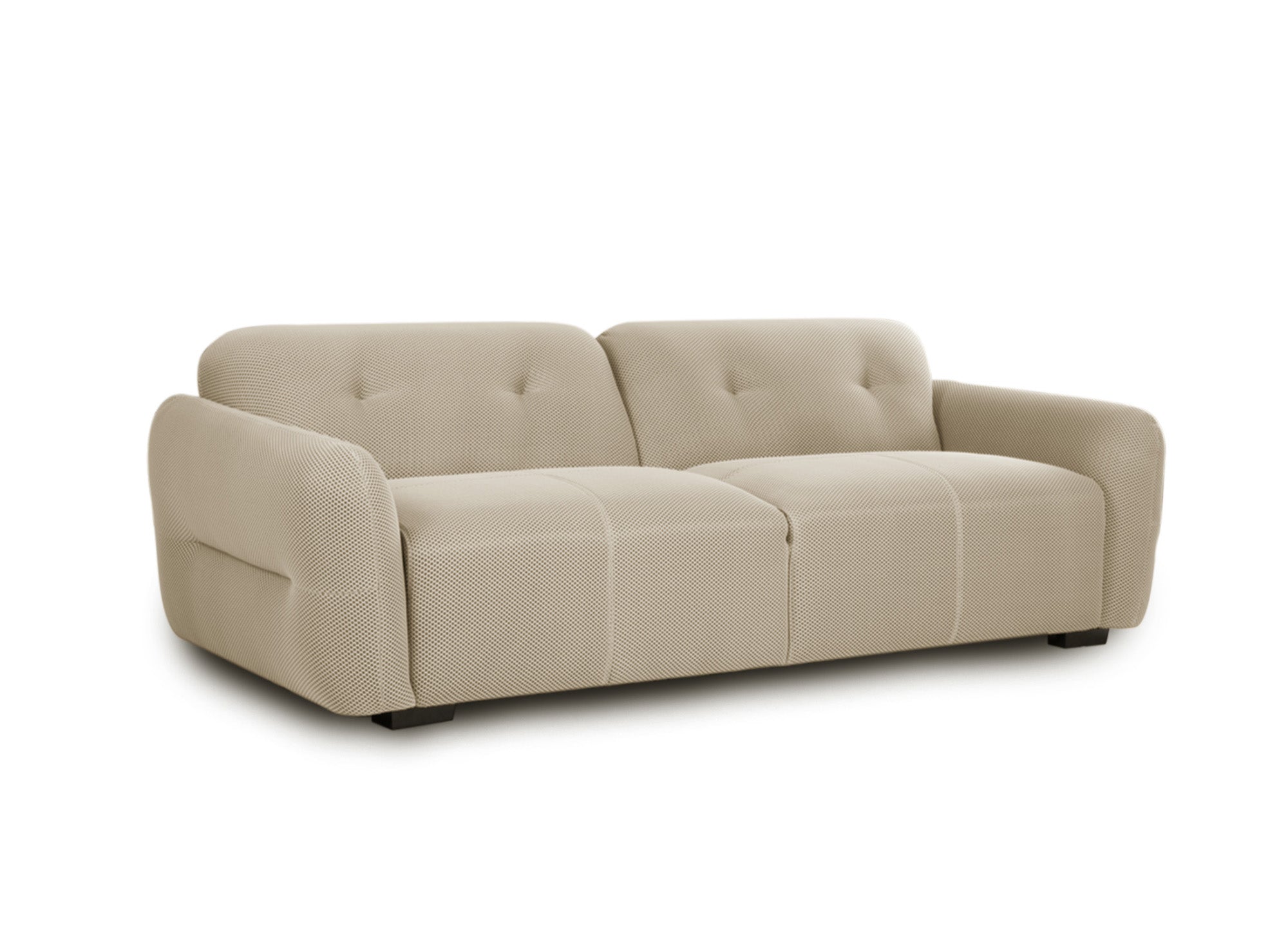 Sofá PICASSO de 3 plazas en tejido 3D beige