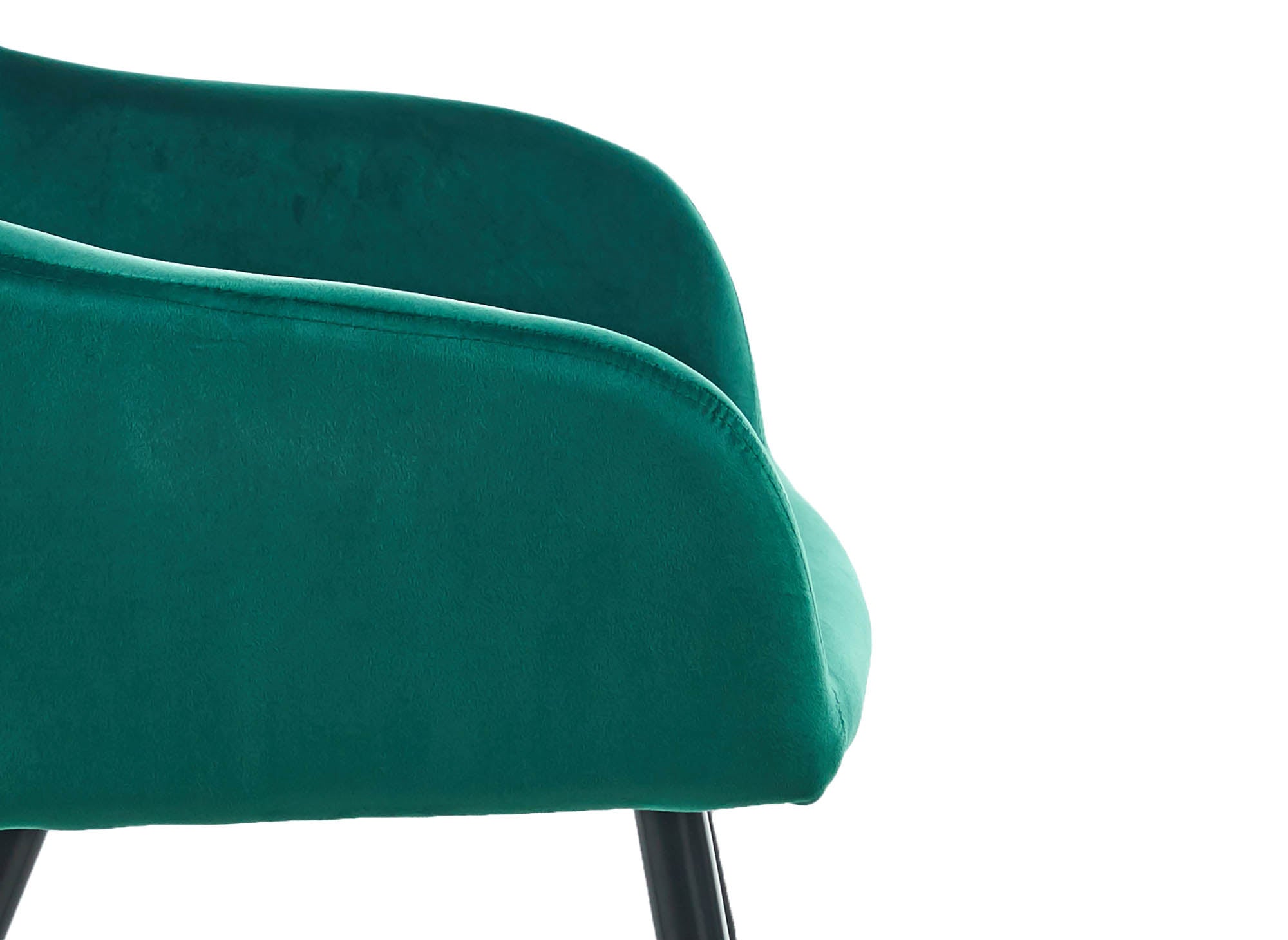 Conjunto de 2 sillones KANA de terciopelo verde