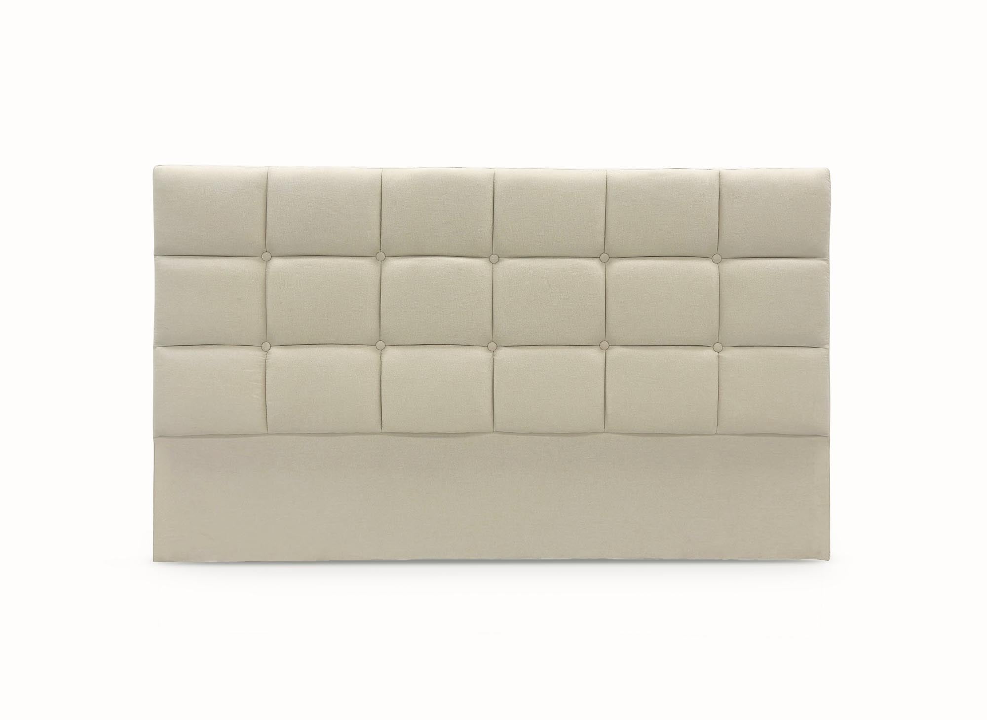 Cabecero ALVERA de 140 cm en tela beige