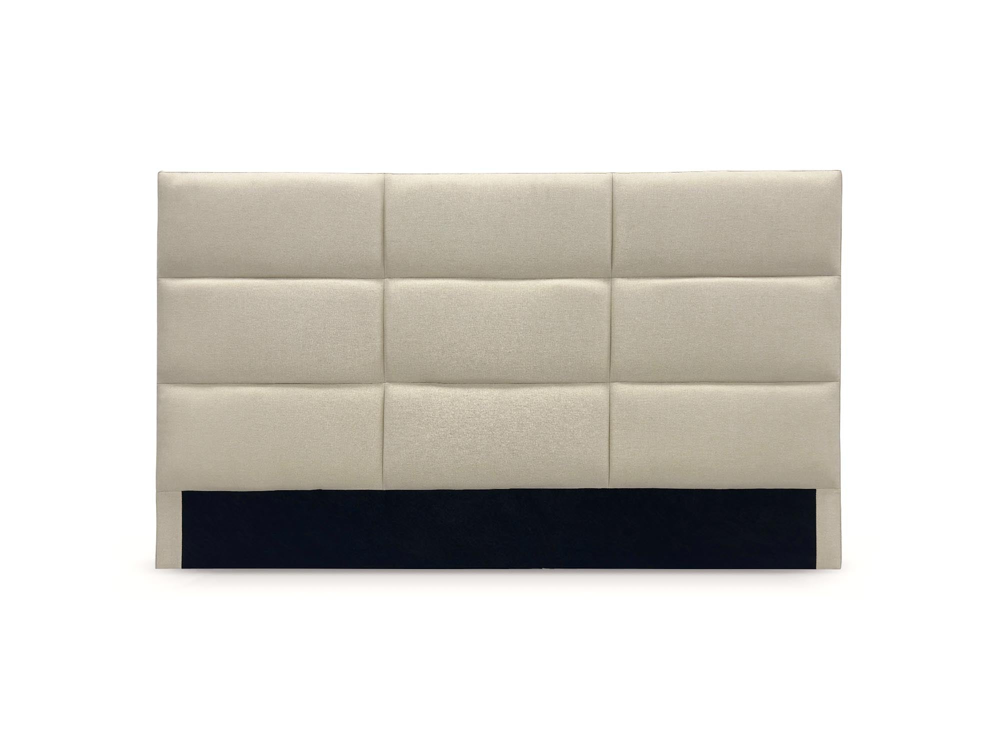 Cabecero de diseño MATTY de tela beige, 140 cm