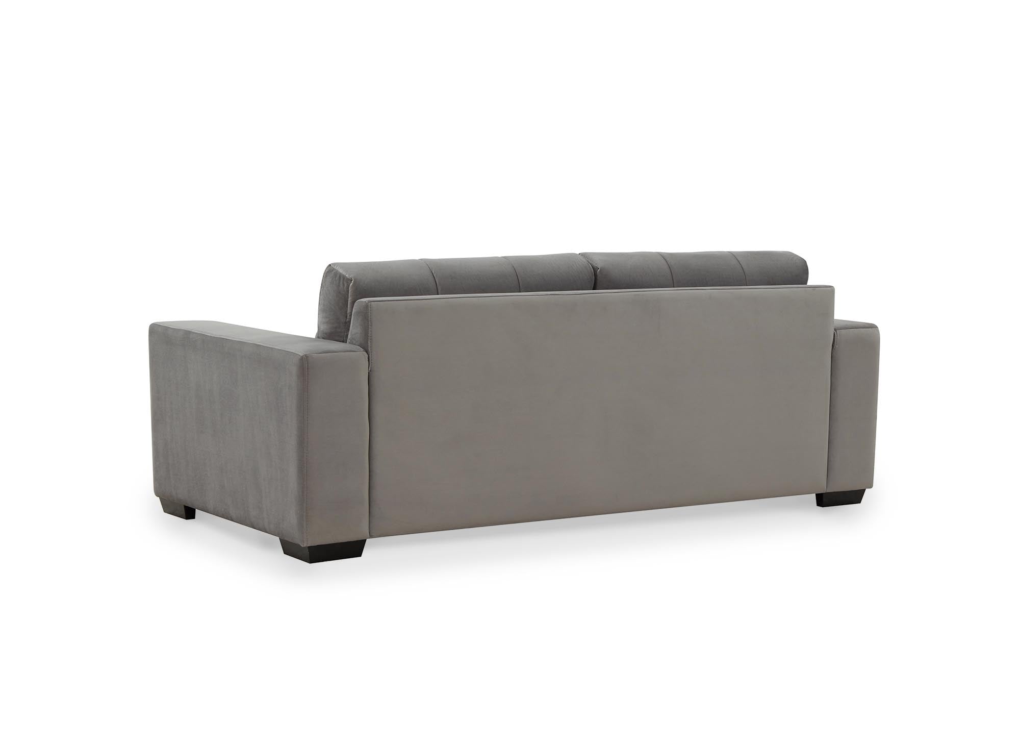 Sofá COSMO de 2 plazas en terciopelo gris