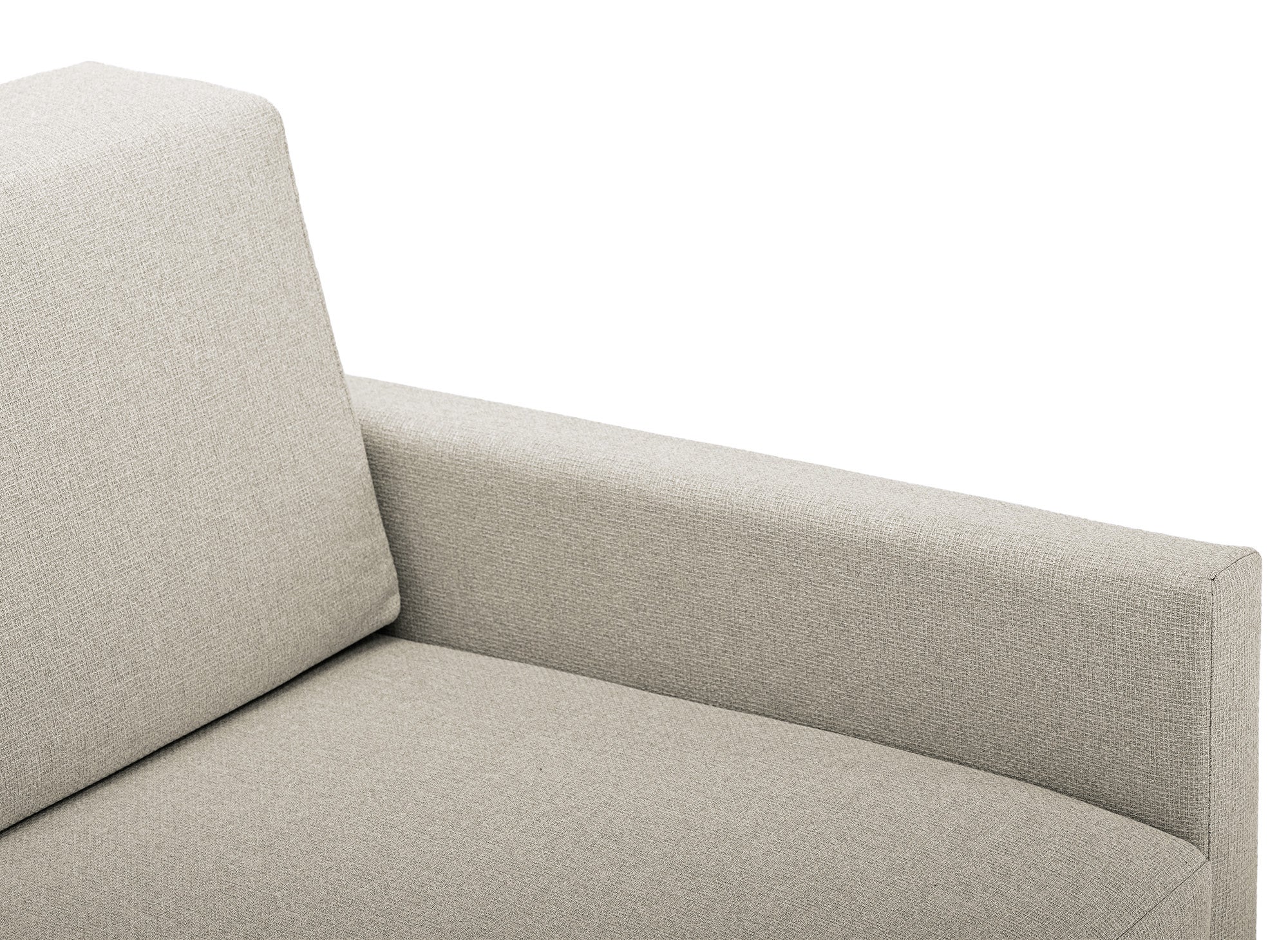 Sofá cama YERAS de 2 plazas con compartimento de almacenamiento en tela beige