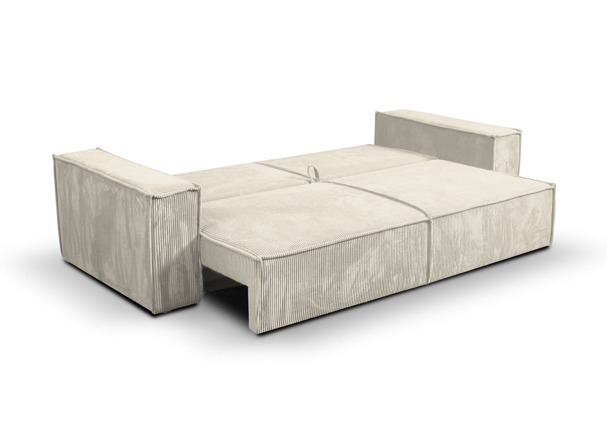 Sofá JADE de 3 plazas con almacenaje en pana beige