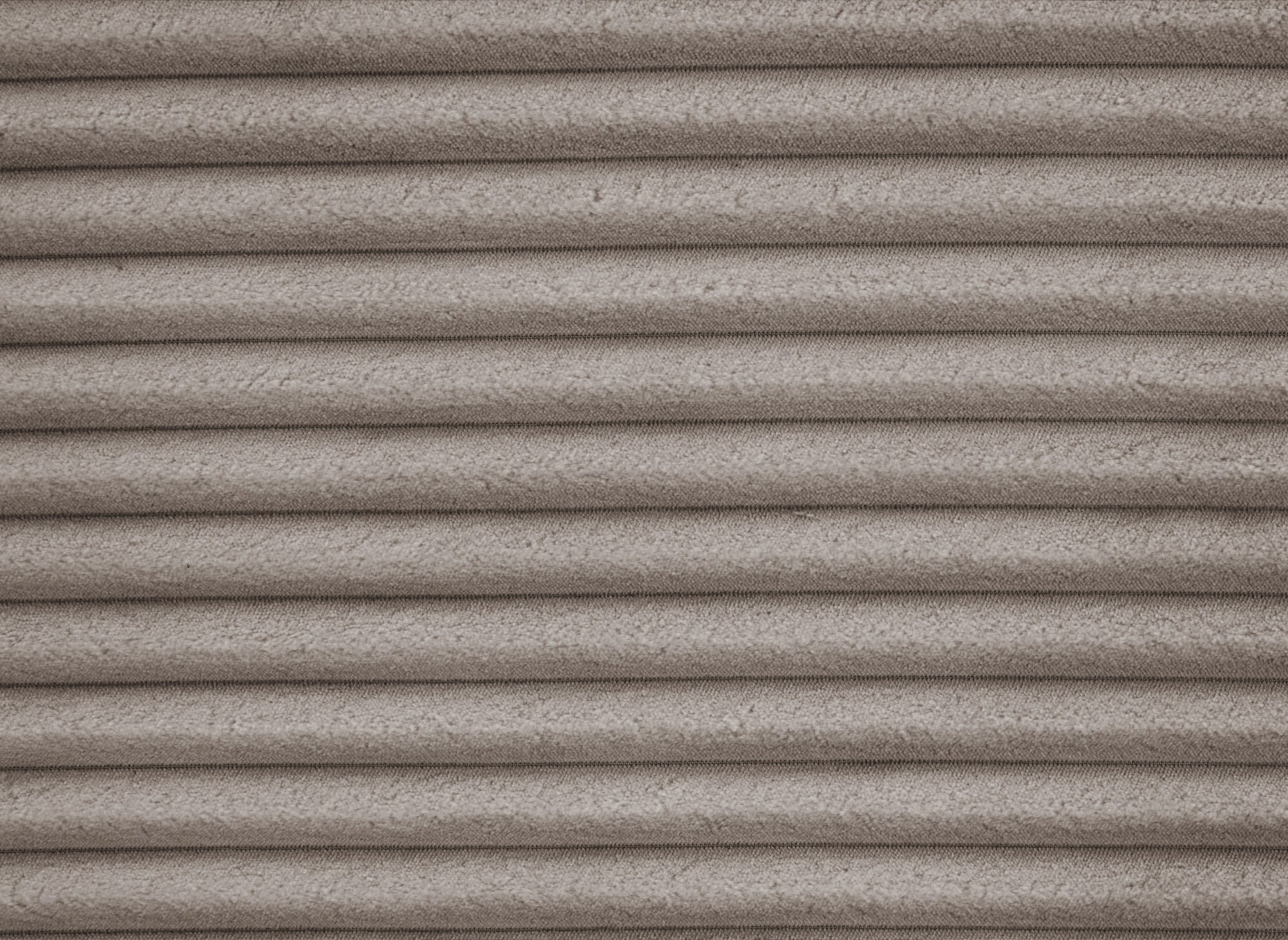 Sofá cama esquinero TILDA con almacenaje en pana color topo suave - Esquina izquierda