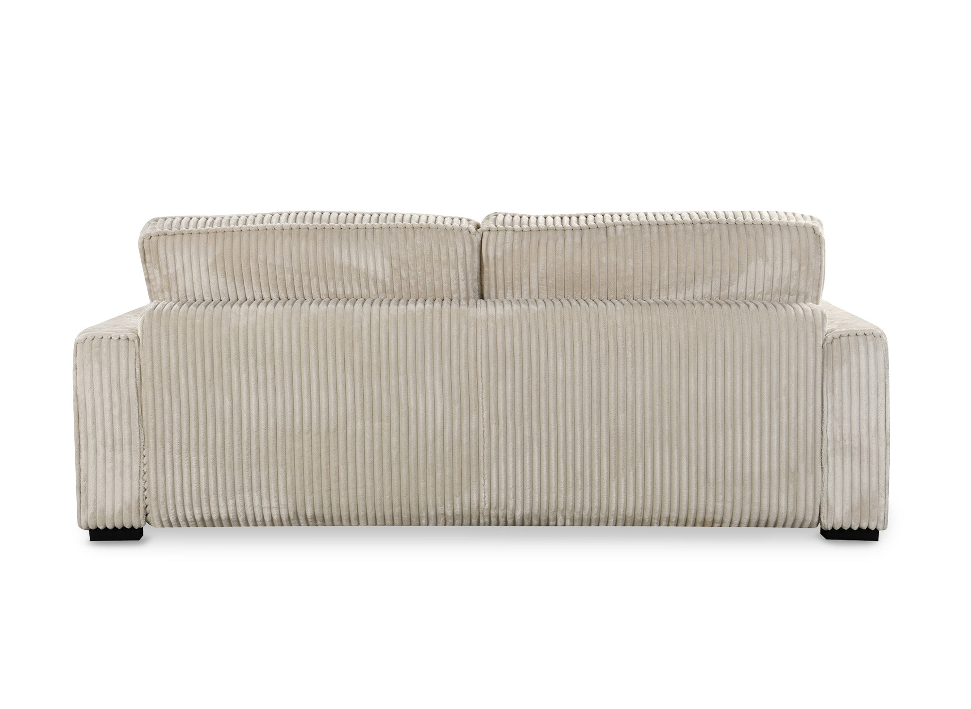 Sofá cama ALINE de 3 plazas en pana gruesa color beige