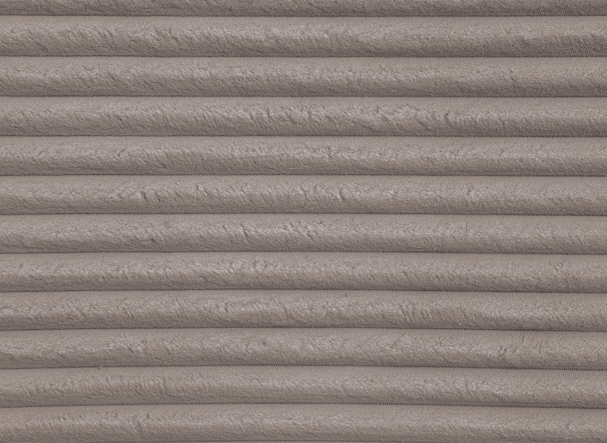 Sofá cama esquinero TILDA con chaise longue y almacenaje en suave color topo acanalado - Esquina izquierda