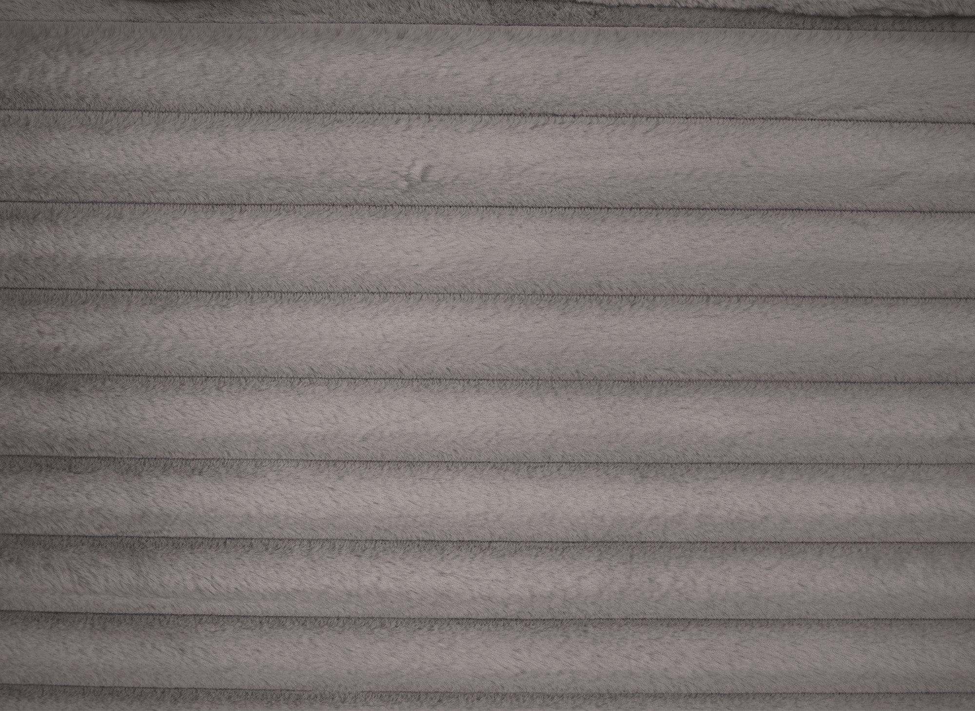 Sofá chaise longue individual DAHO en terciopelo gris de rayas anchas