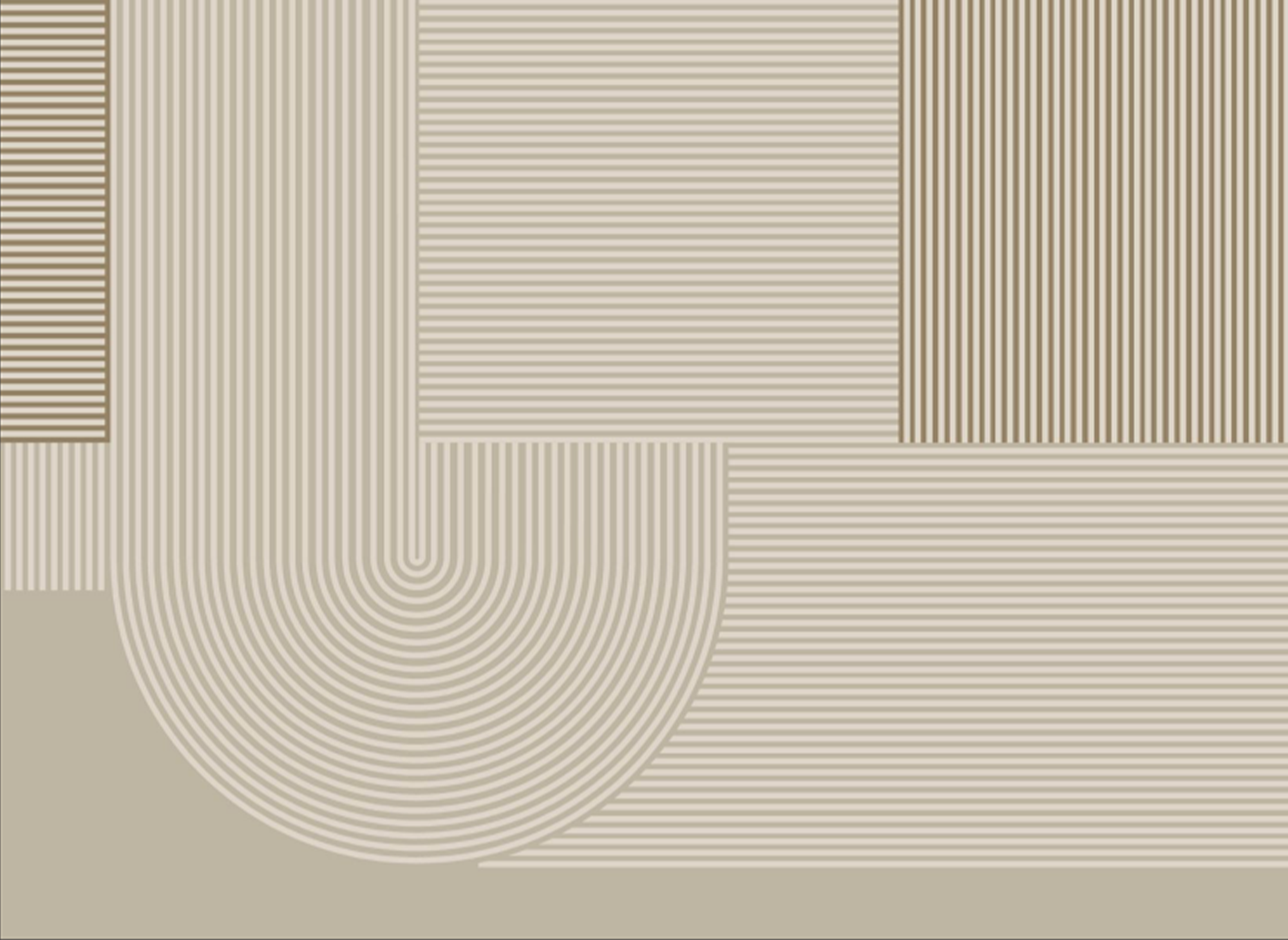 Alfombra rectangular beige con motivos geométricos, 160x230cm, SYNDRA