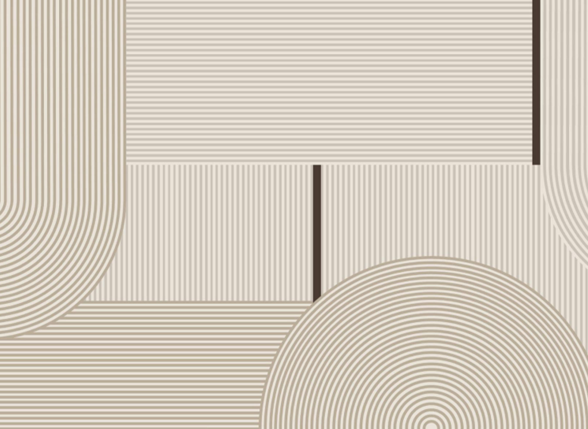 Alfombra rectangular beige con motivos geométricos, 160x230cm, LYRA