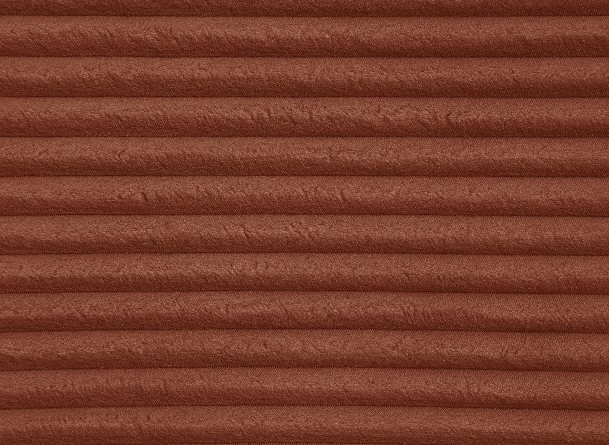 Sofá cama esquinero TILDA con chaise longue y almacenaje en tejido acanalado color terracota - Esquina izquierda