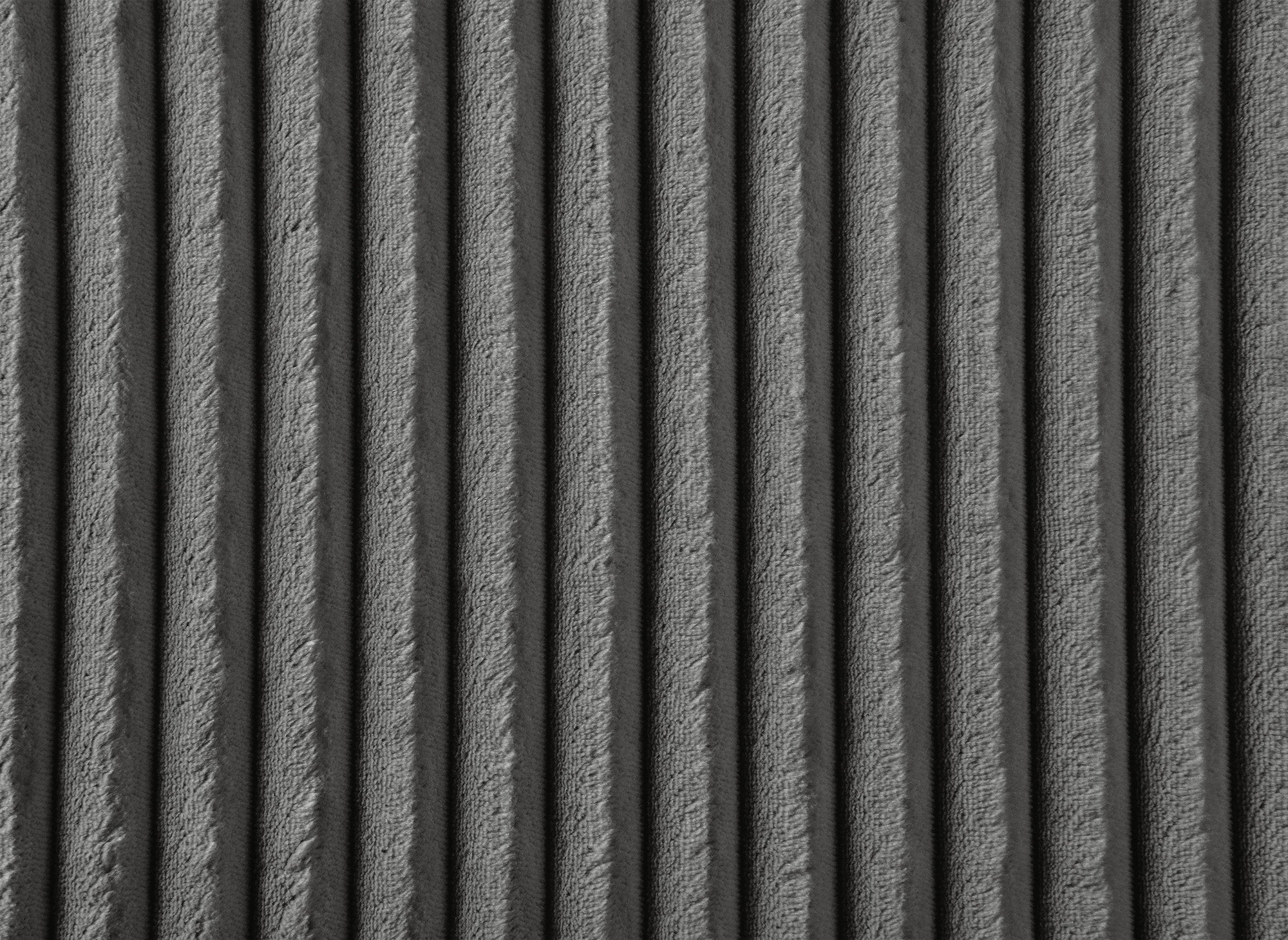 Sofá cama esquinero reversible NOELIA con almacenaje en pana gris gruesa