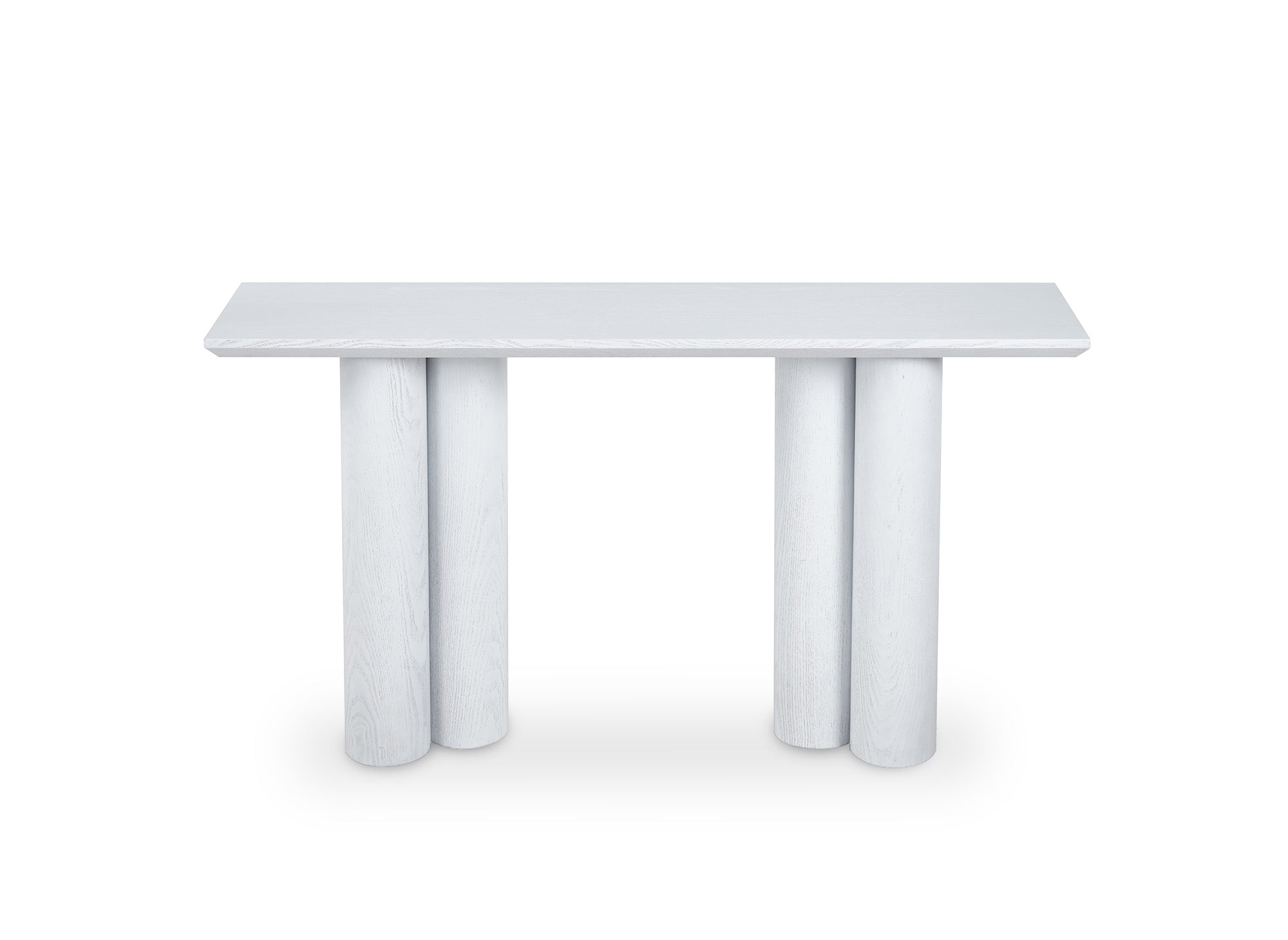 Mesa consola ROSALIA blanca con patas de forma orgánica