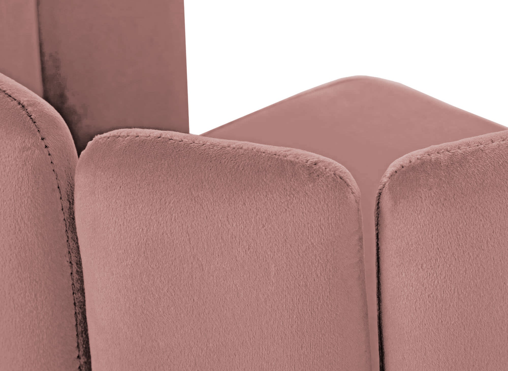 Juego de 2 taburetes de bar de diseño DEBBY en terciopelo rosa