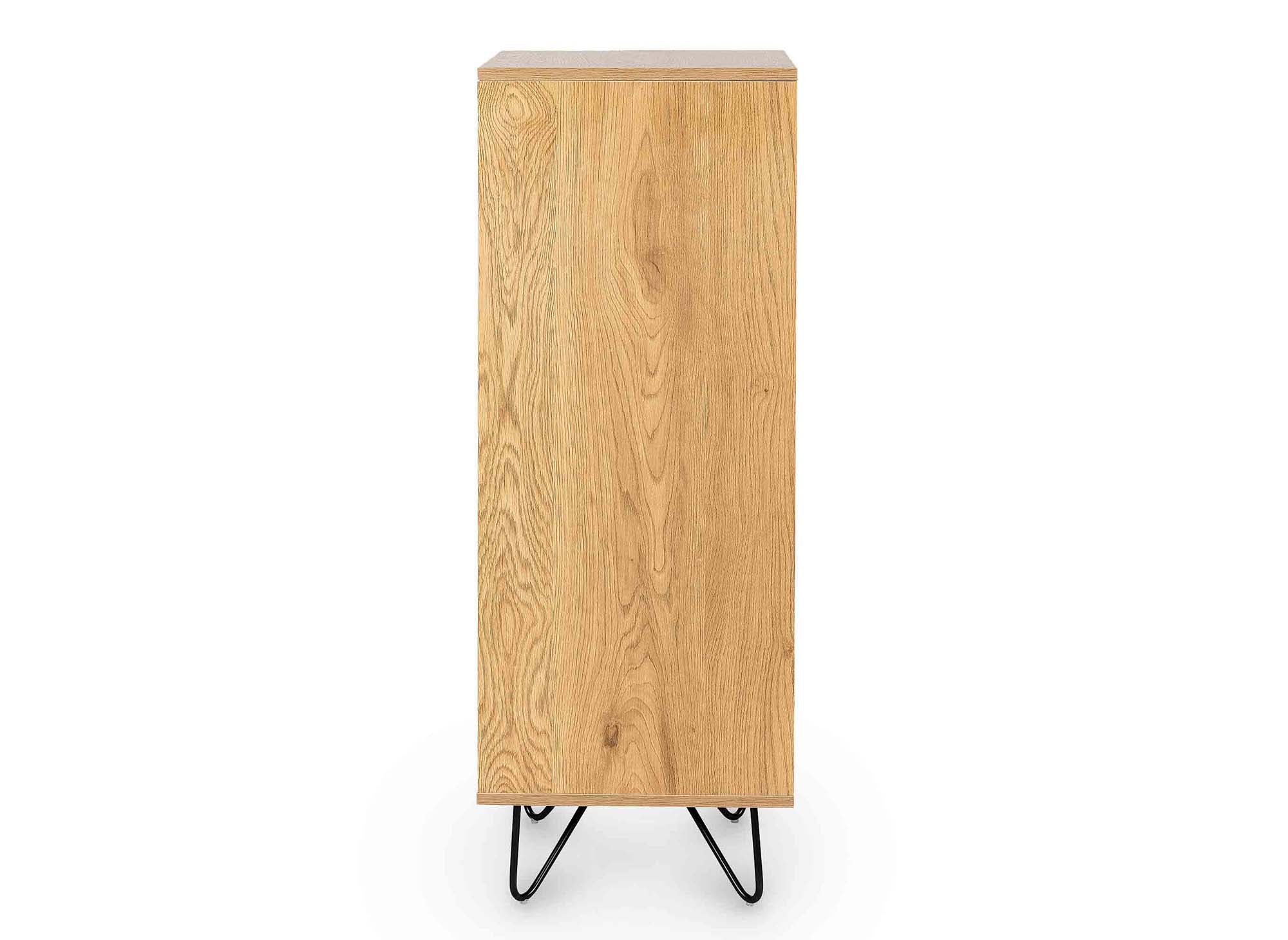 Cómoda de madera DARINA de 4 cajones con tocador integrado