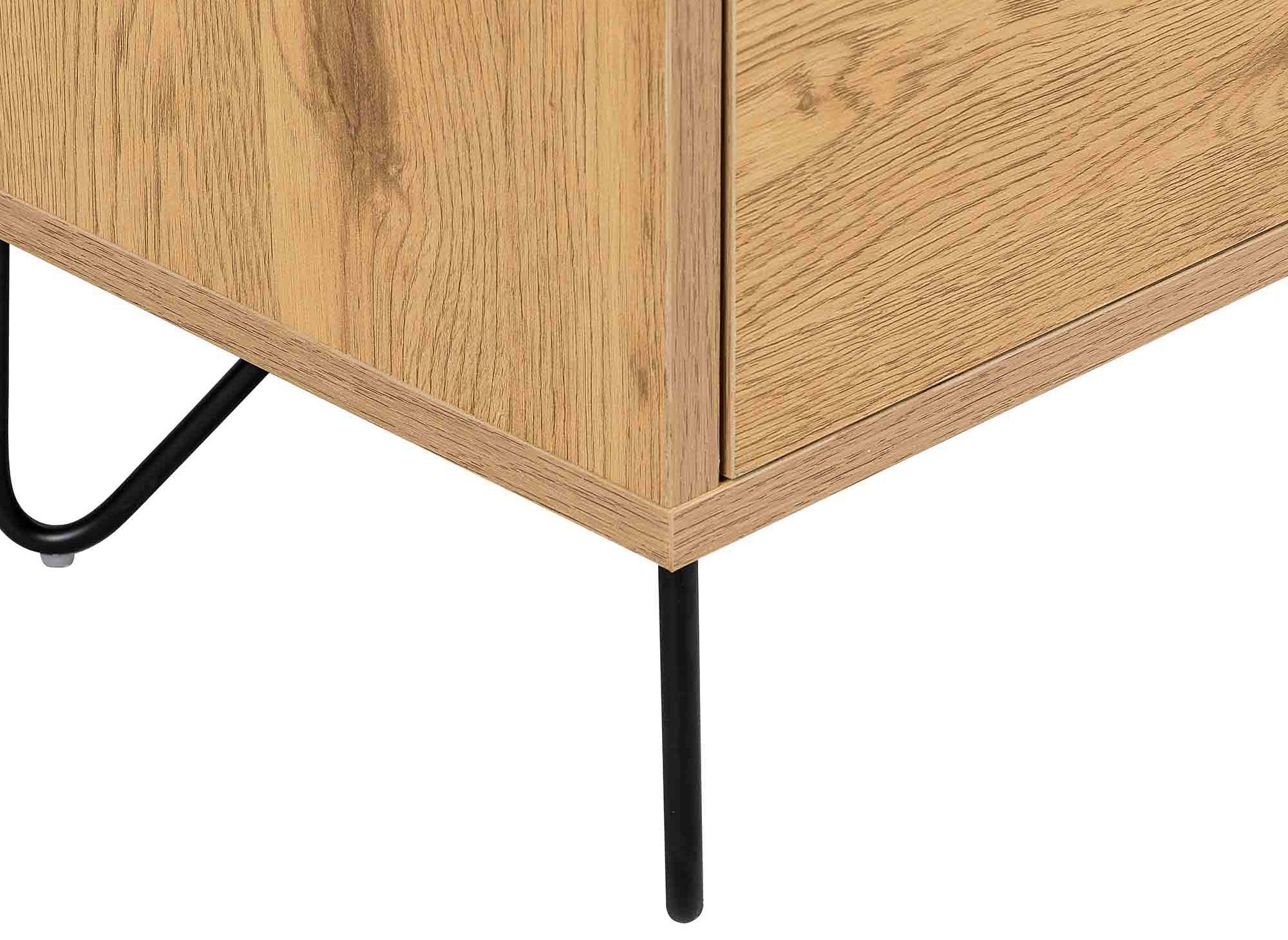 Cómoda de madera DARINA de 4 cajones