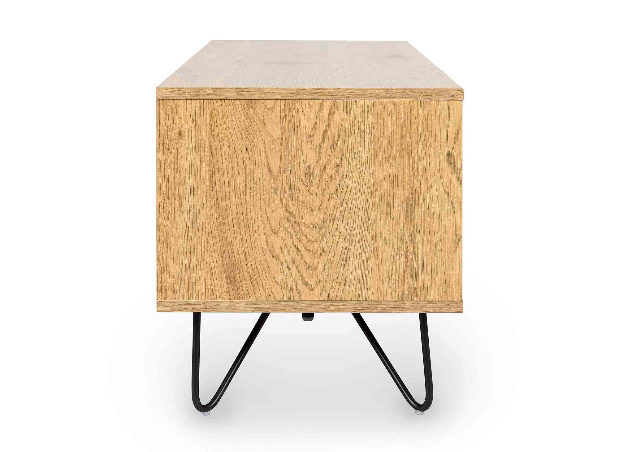 Mueble de TV DARINA con 1 cajón y 1 puerta, fabricado en madera.