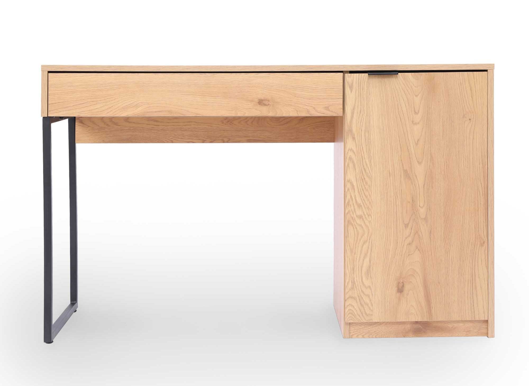 Escritorio BLAISE con almacenaje en madera y metal