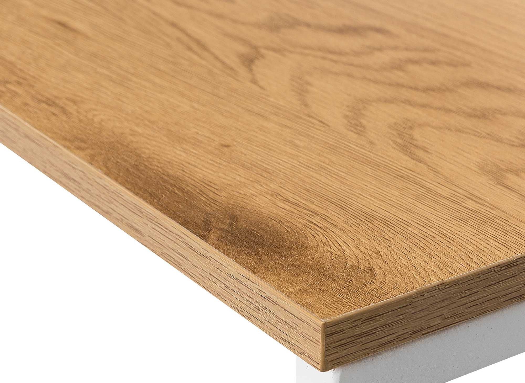 Escritorio escandinavo con almacenamiento de madera y metal NORBERT