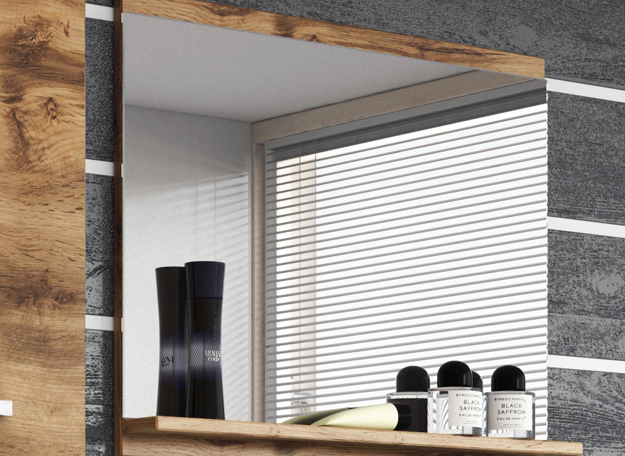 Conjunto de muebles de baño de pared HARMONY - Efecto madera envejecida