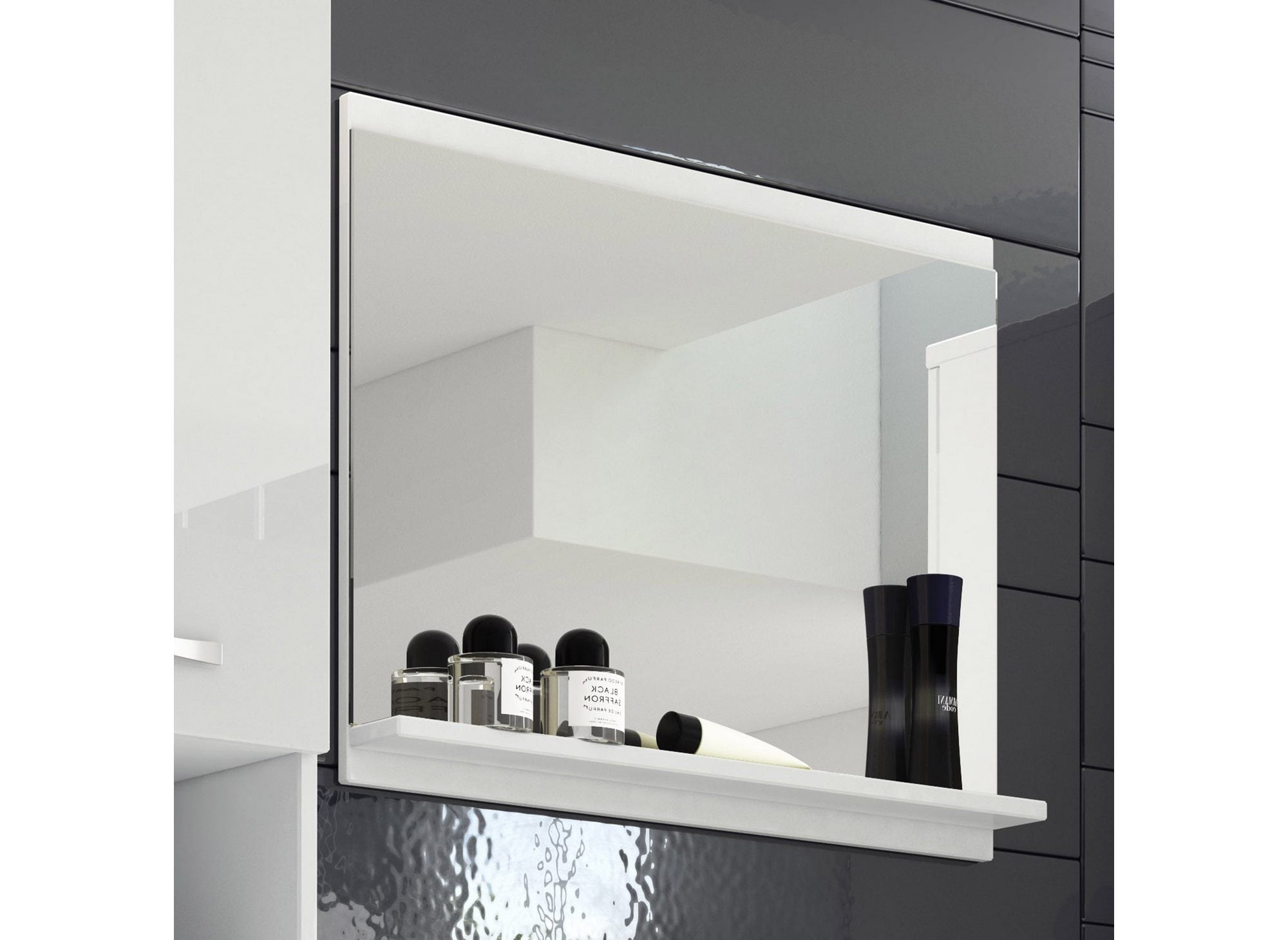 Conjunto de muebles de baño de diseño para montaje en pared HARMONY XL - Lacado blanco