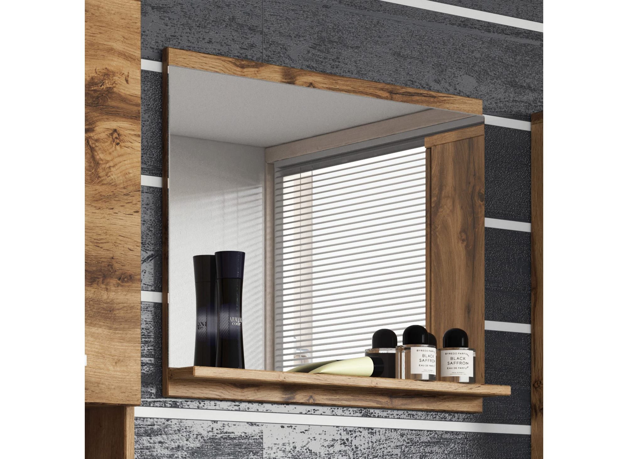Conjunto de muebles de baño de pared HARMONY XL - Efecto madera envejecida