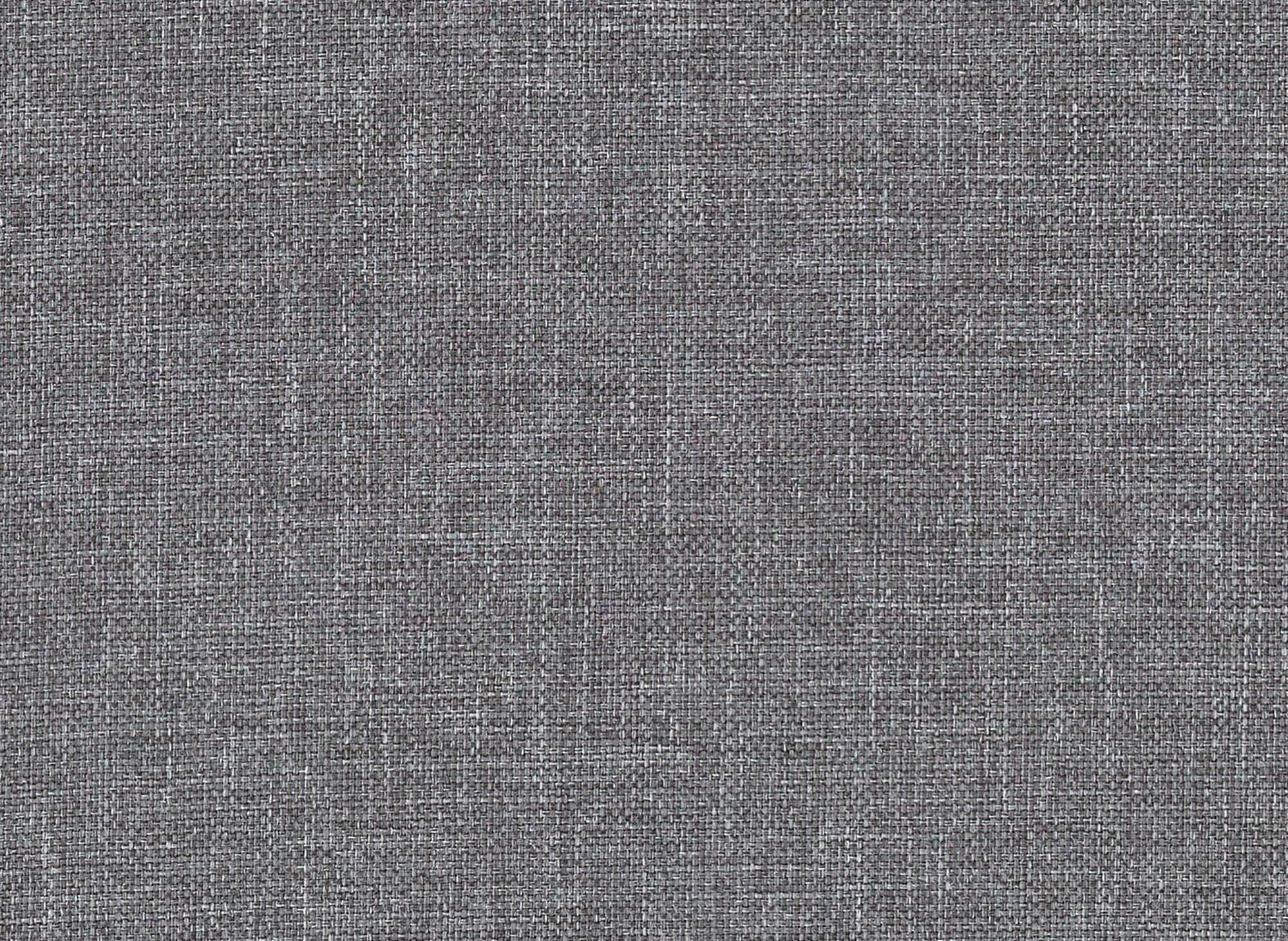 Cama con somier de 180x200 con compartimento de almacenaje en tela gris - AKADIA