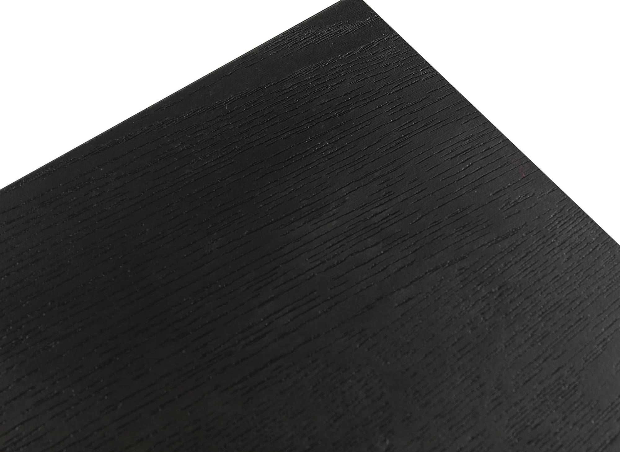 Cómoda baja DARYL de 4 cajones en madera y metal negro