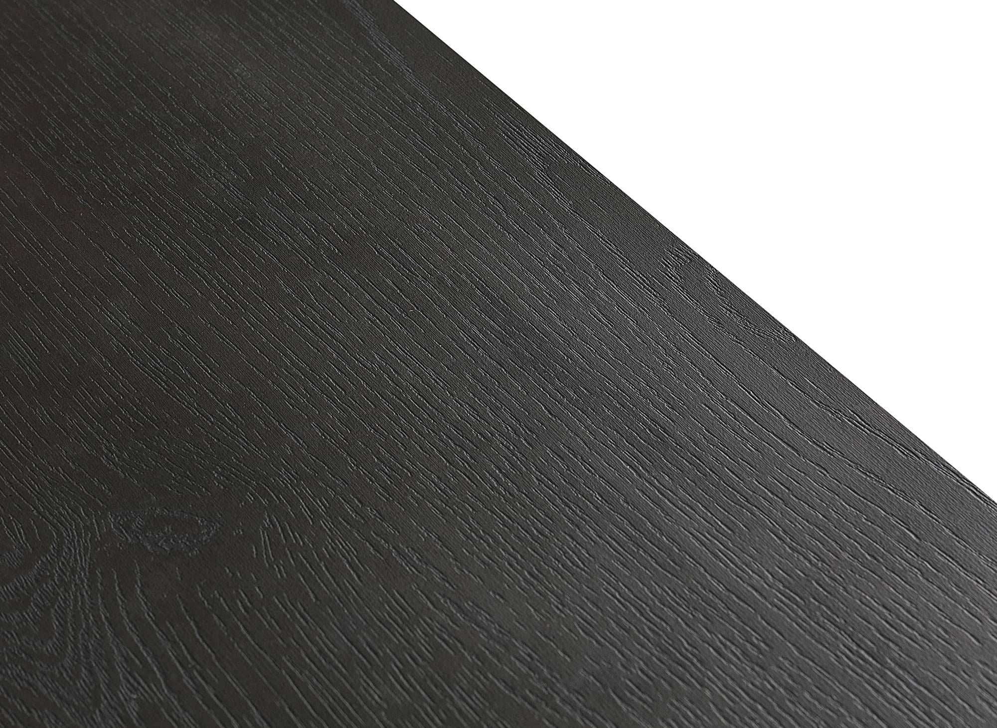 Mueble de TV con 2 cajones y 1 puerta en madera y metal negro DARYL