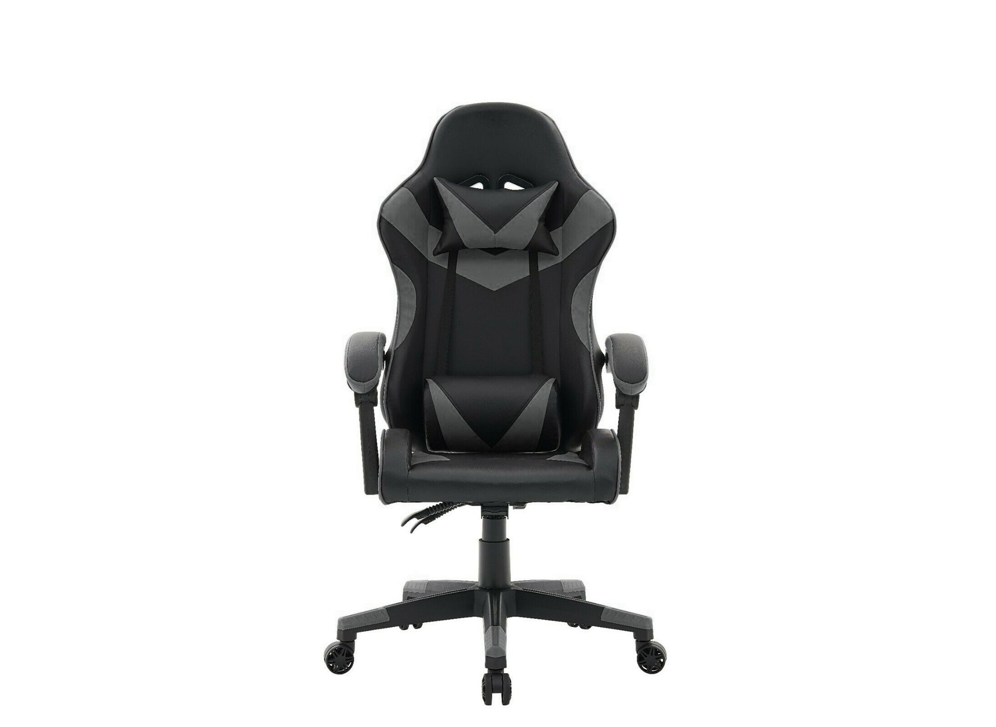 Silla gaming PIXEL en piel sintética negra y gris