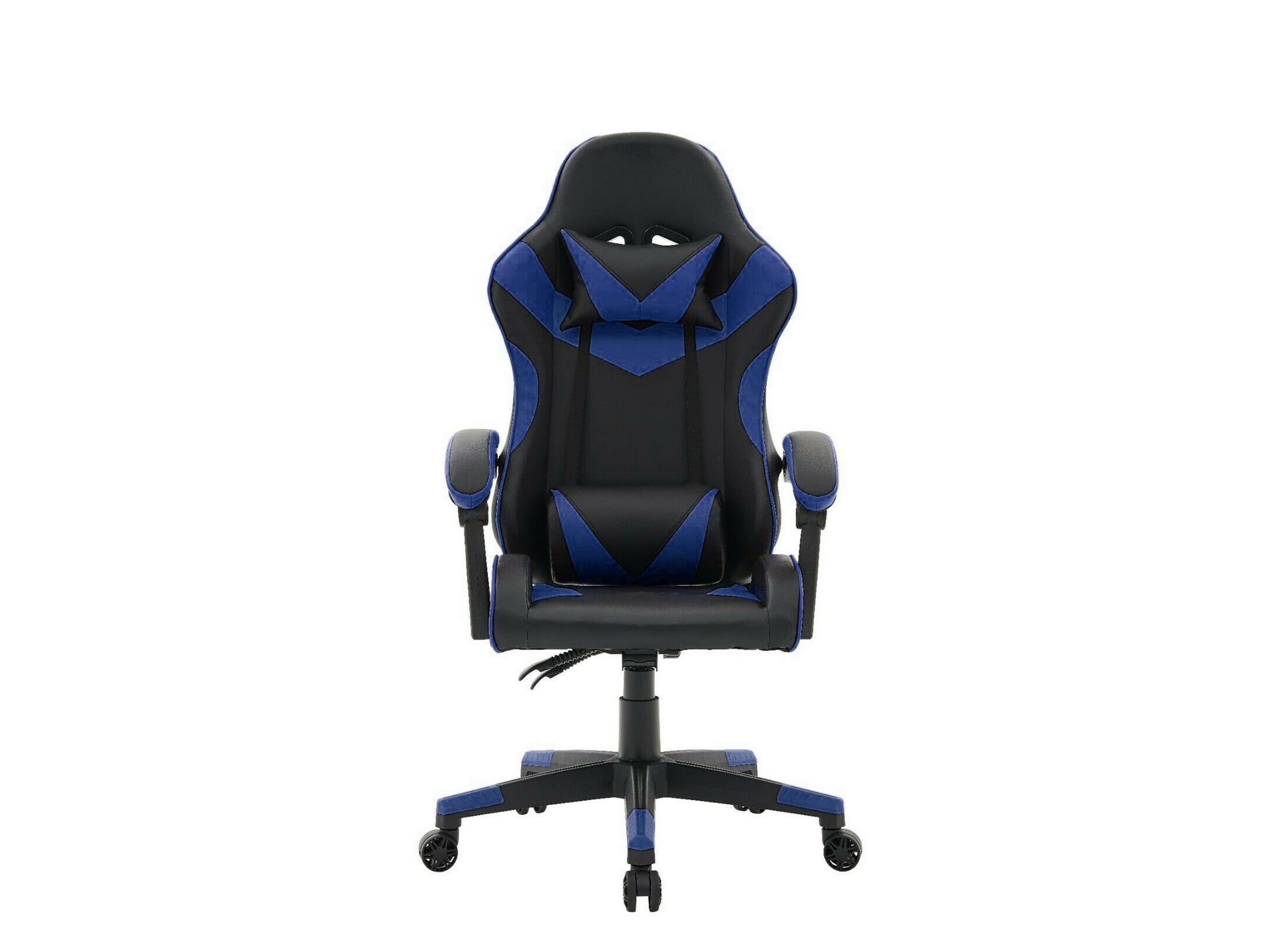 Silla gaming PIXEL en piel sintética negra y azul