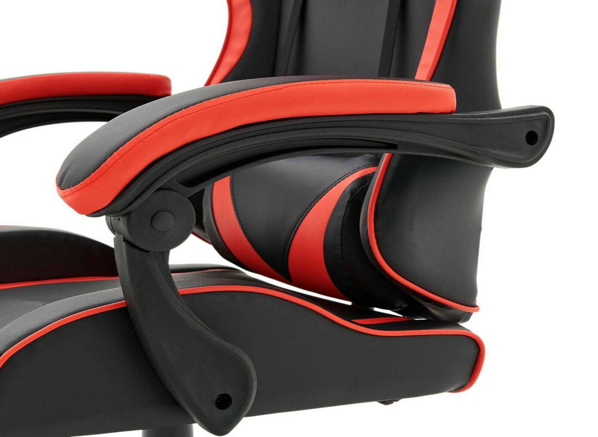 Silla gaming PIXEL en piel sintética negra y roja