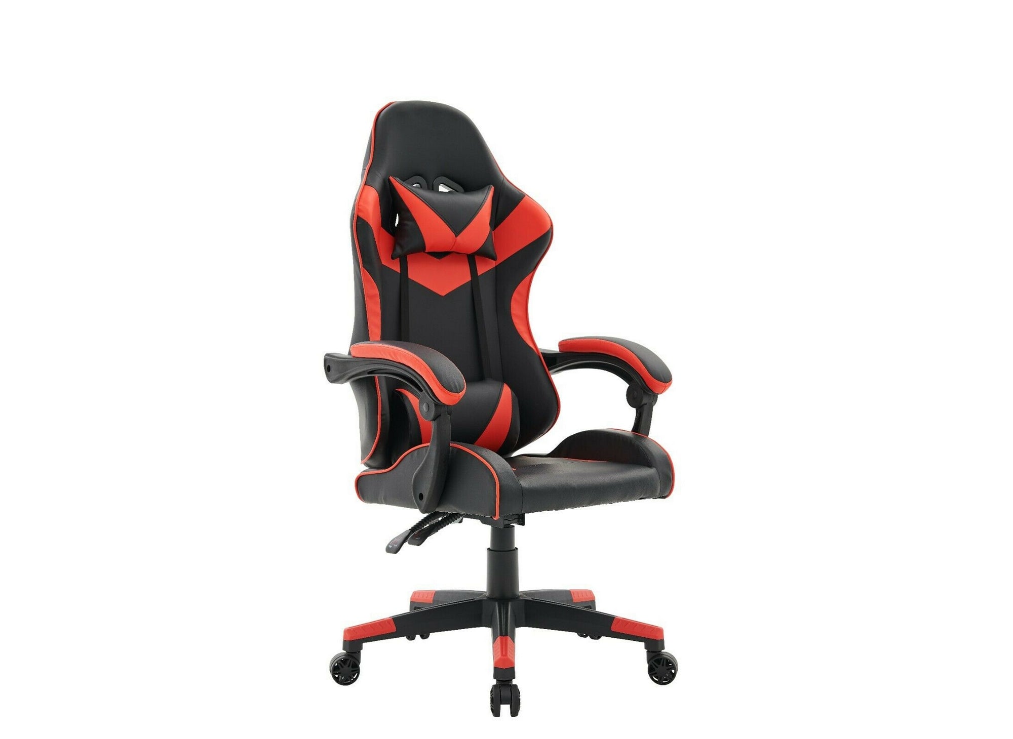 Silla gaming PIXEL en piel sintética negra y roja