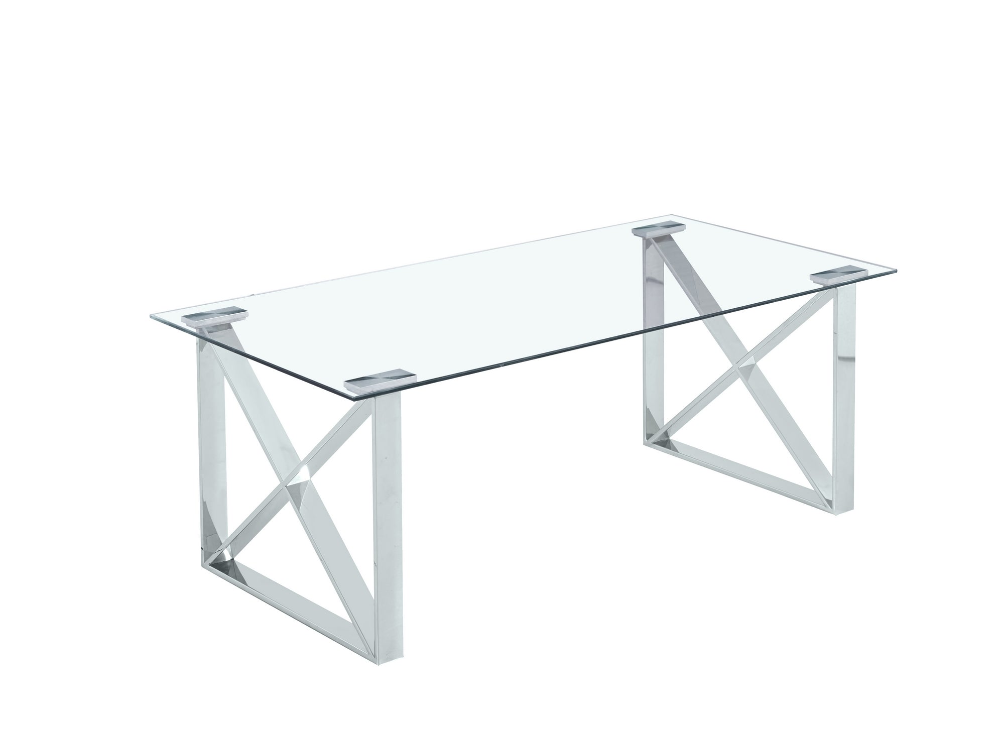 Mesa de centro rectangular de cristal ISORE