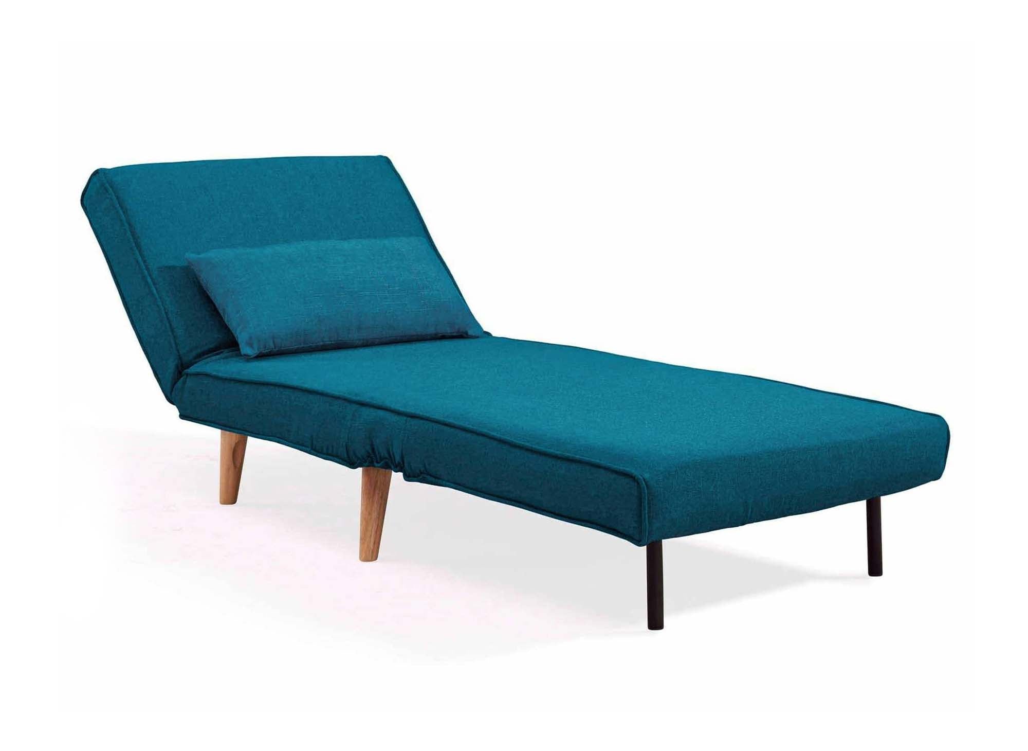 Sillón convertible TONKA en tela azul